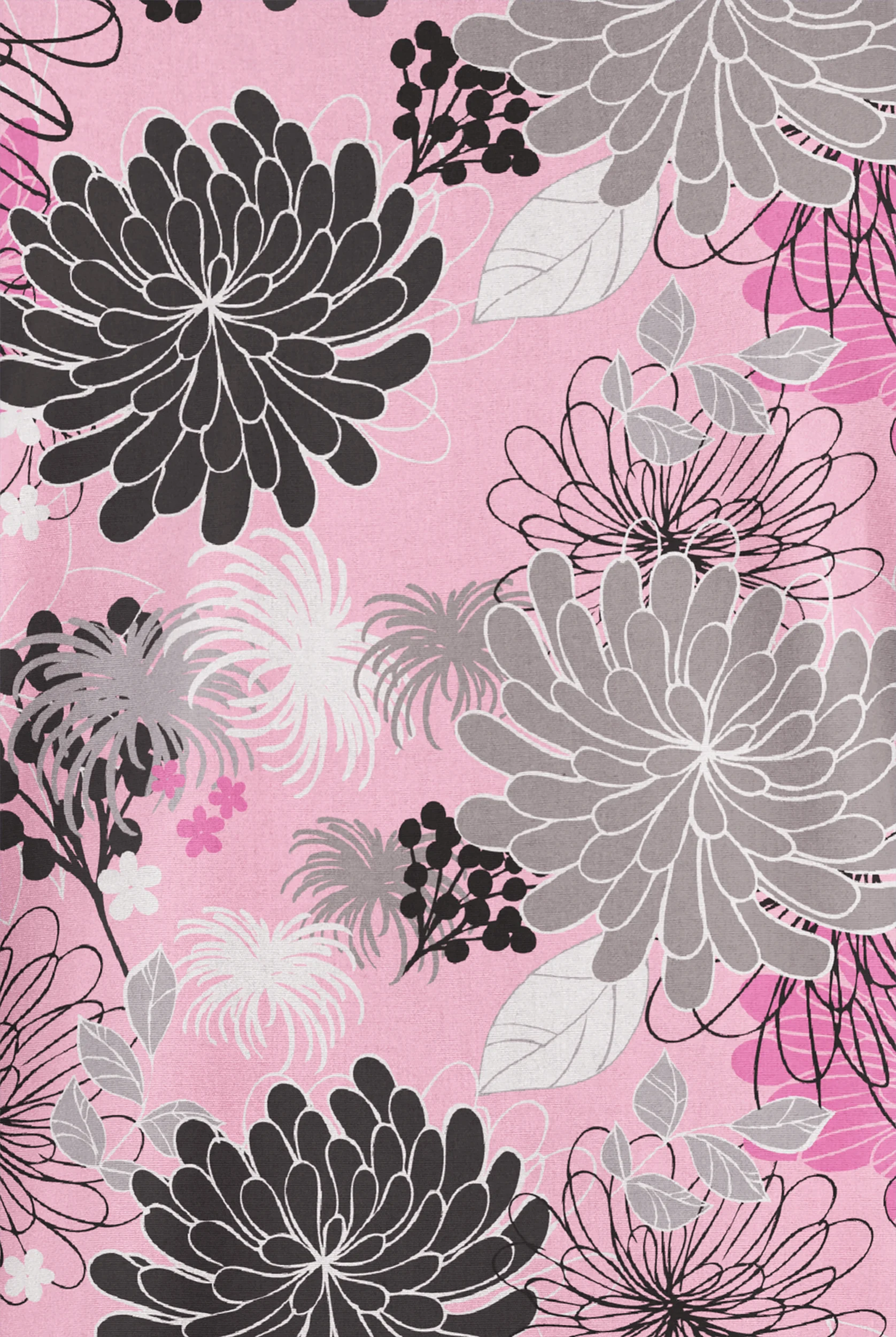 Blusa m&eacute;dica estampada Butter-Soft Originals Floral Burst Blush con cuello en V y 2 bolsillos para mujer