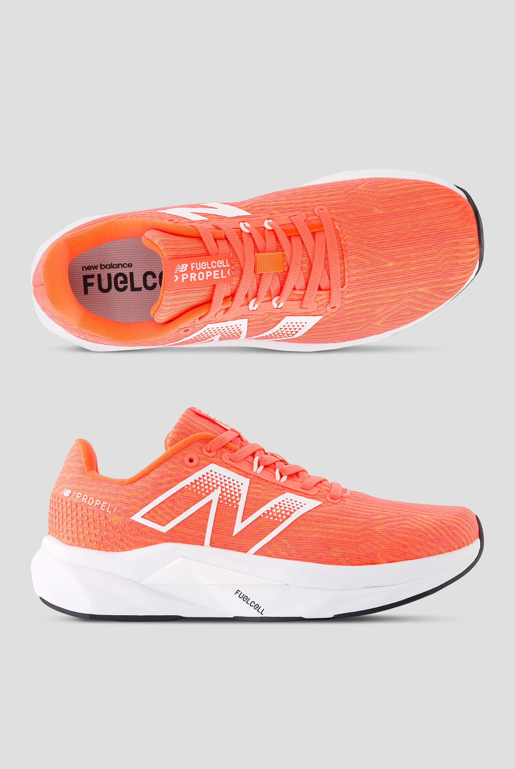 New Balance Women's Fuelcell FCPR Urgent Red/White Athletic Lace Up Shoes