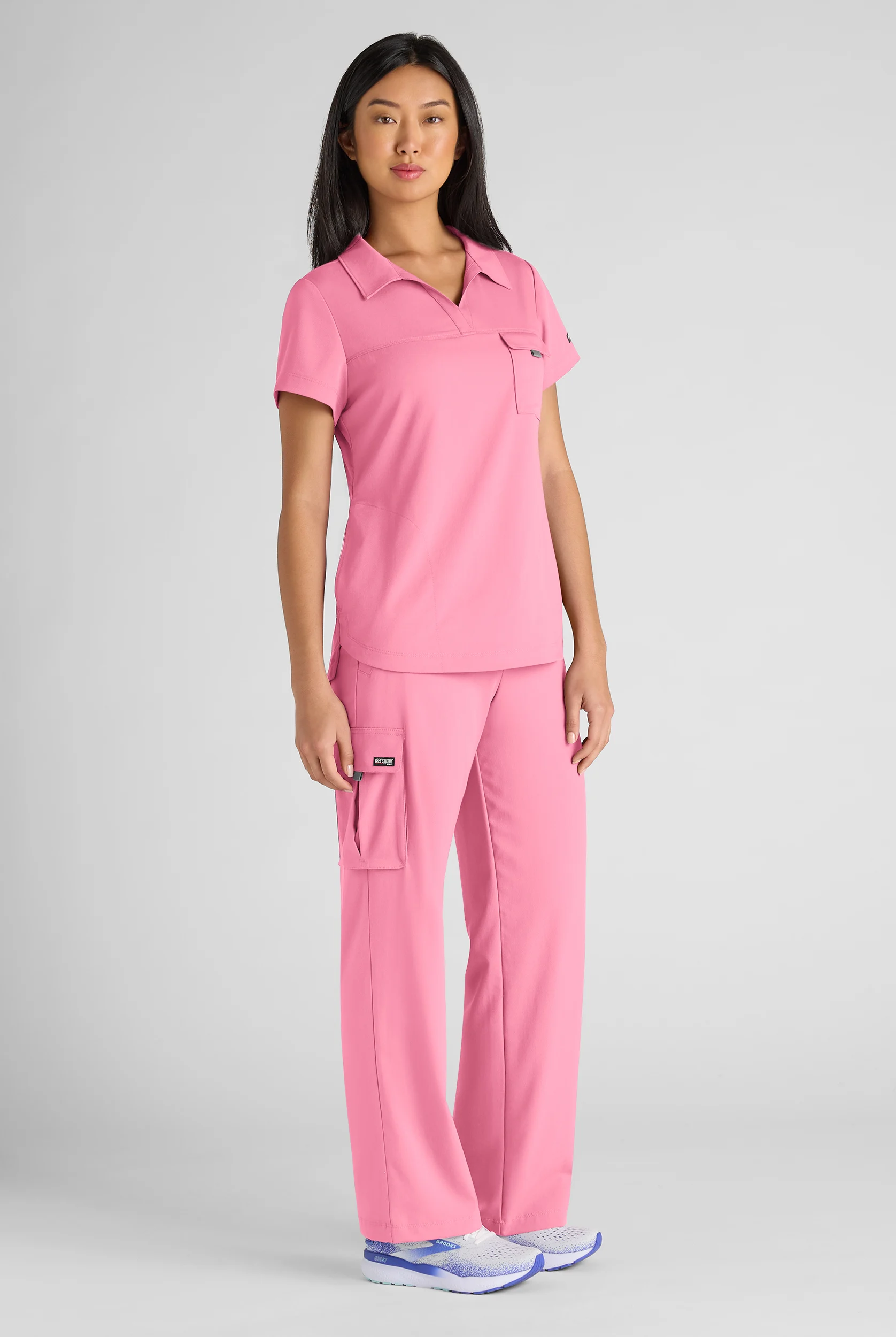 Grey's Anatomy by Barco Emerge Teagan Women's 6-Pocket STRETCH High-Rise Wide Leg Scrub Pants