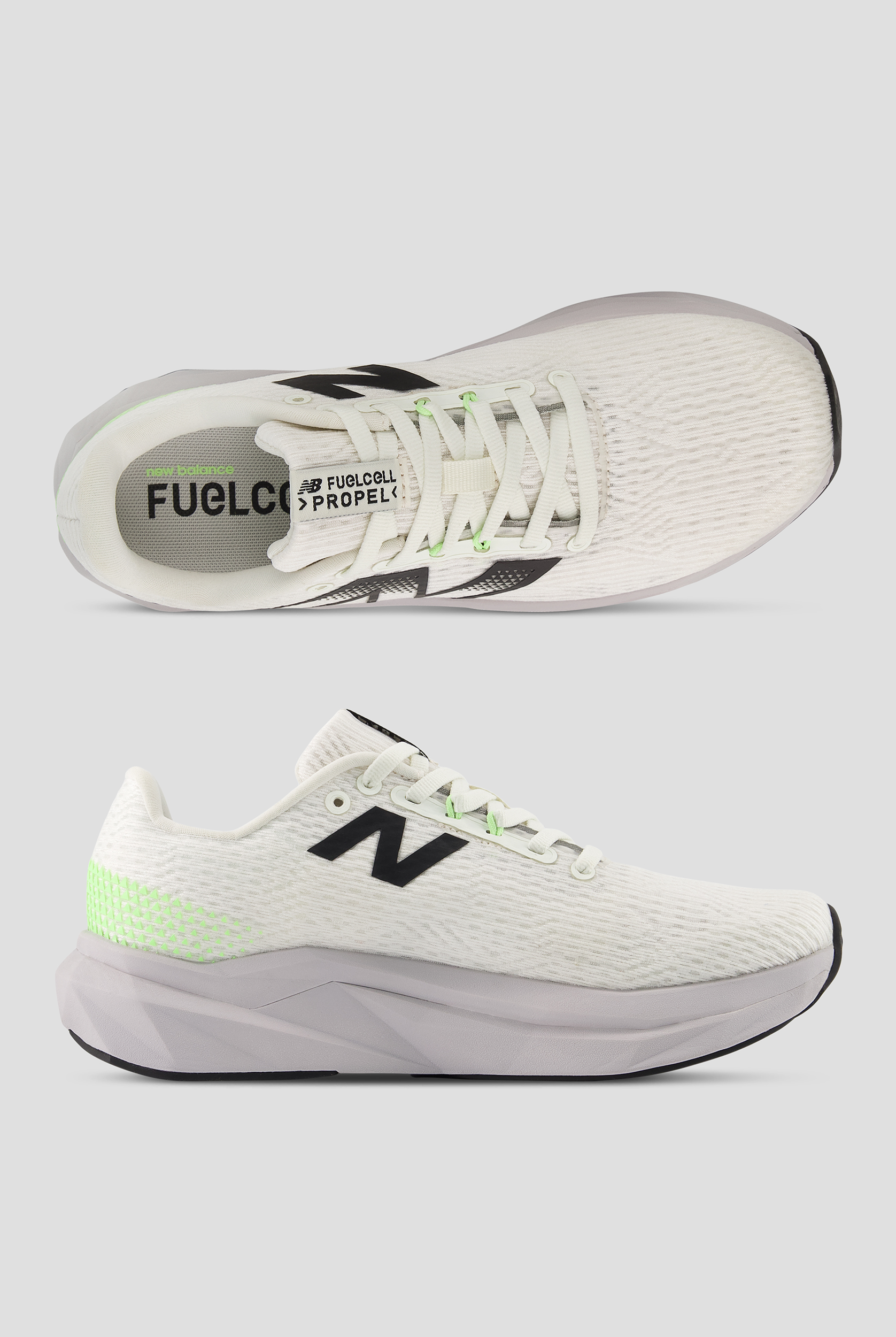 New Balance Women's Fuelcell FCPR Sea Salt/Mint Flash Athletic Lace Up Shoes