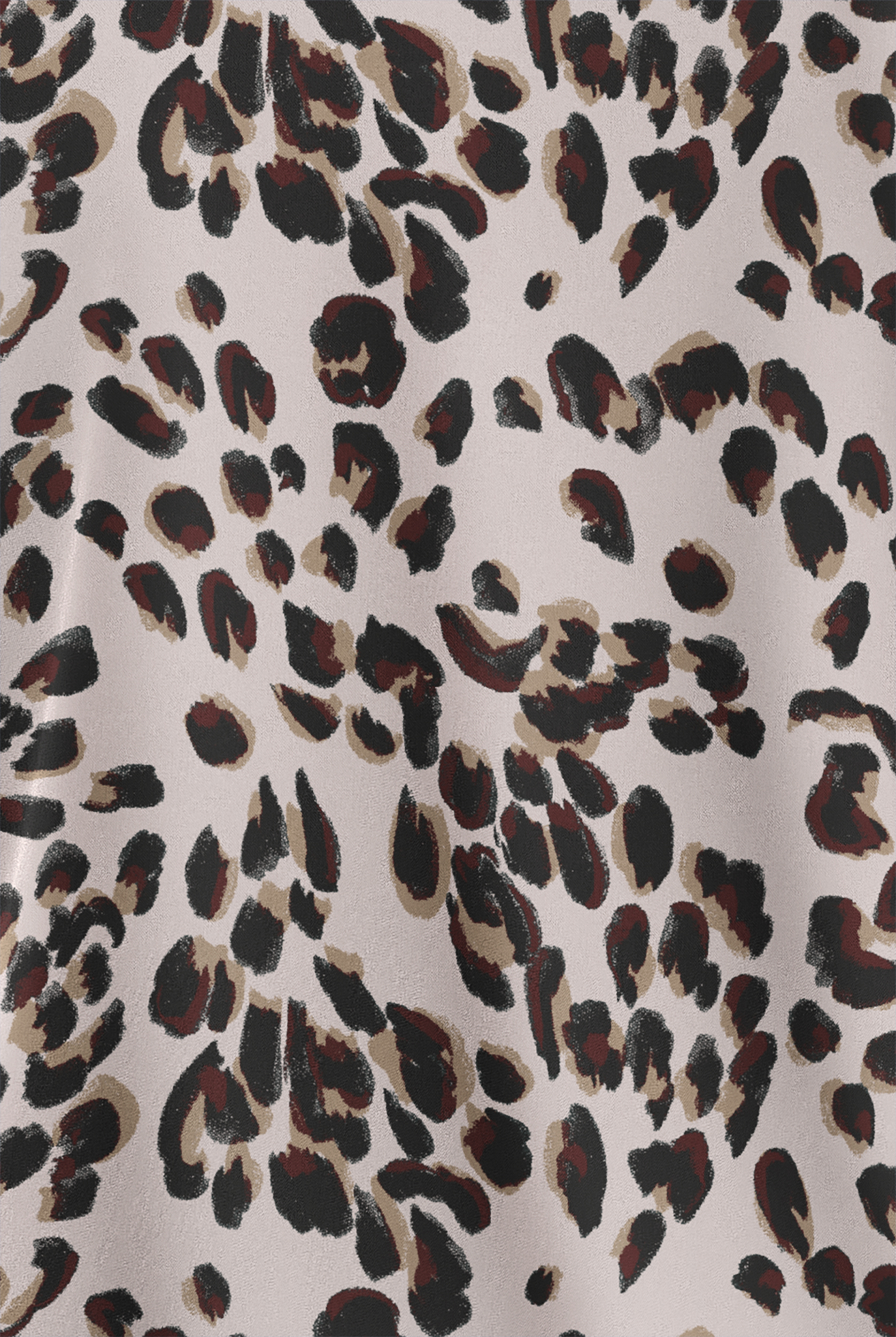 Easy STRETCH Modern Cheetah Mocha Meringue Women's 2-Pocket V-Neck Print Scrub Top