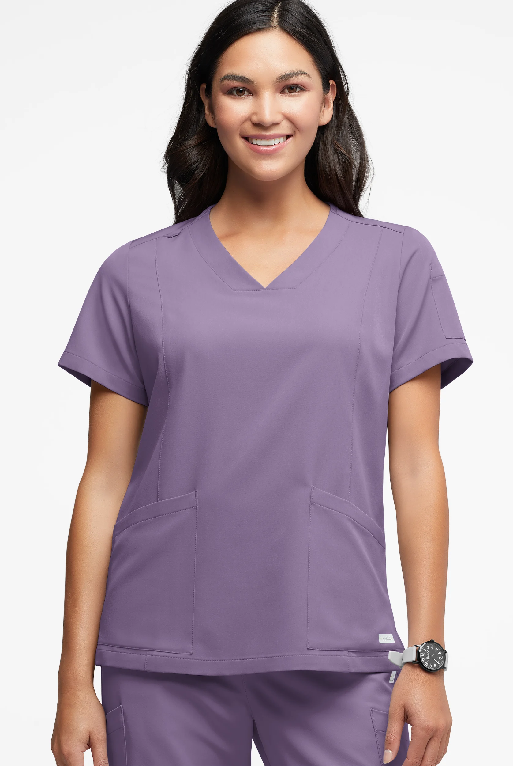 ReSurge Ruby Women's 5-Pocket Curved V-Neck Top