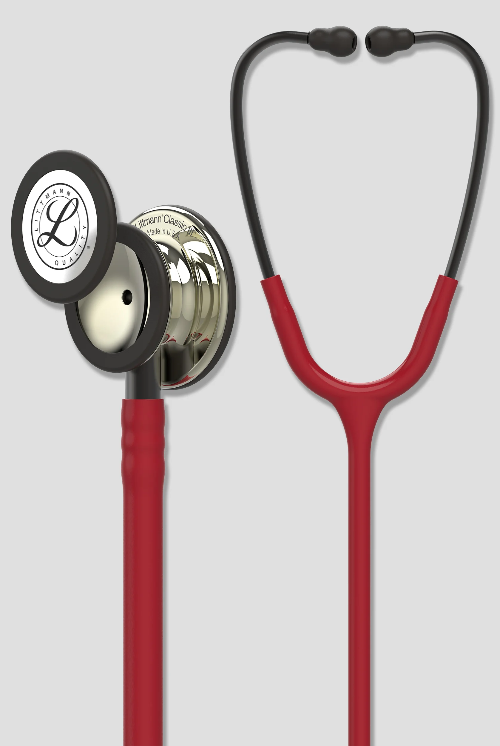 3M Littmann Classic III Champagne Finish Burgundy Tube Stethoscope