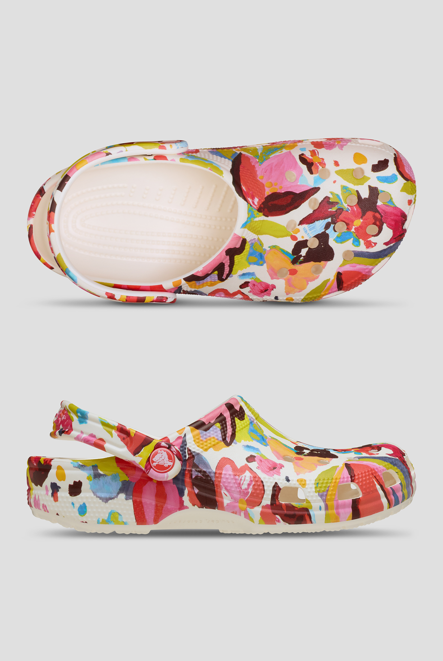 Crocs™ Womens Classic Floral Painted Clog