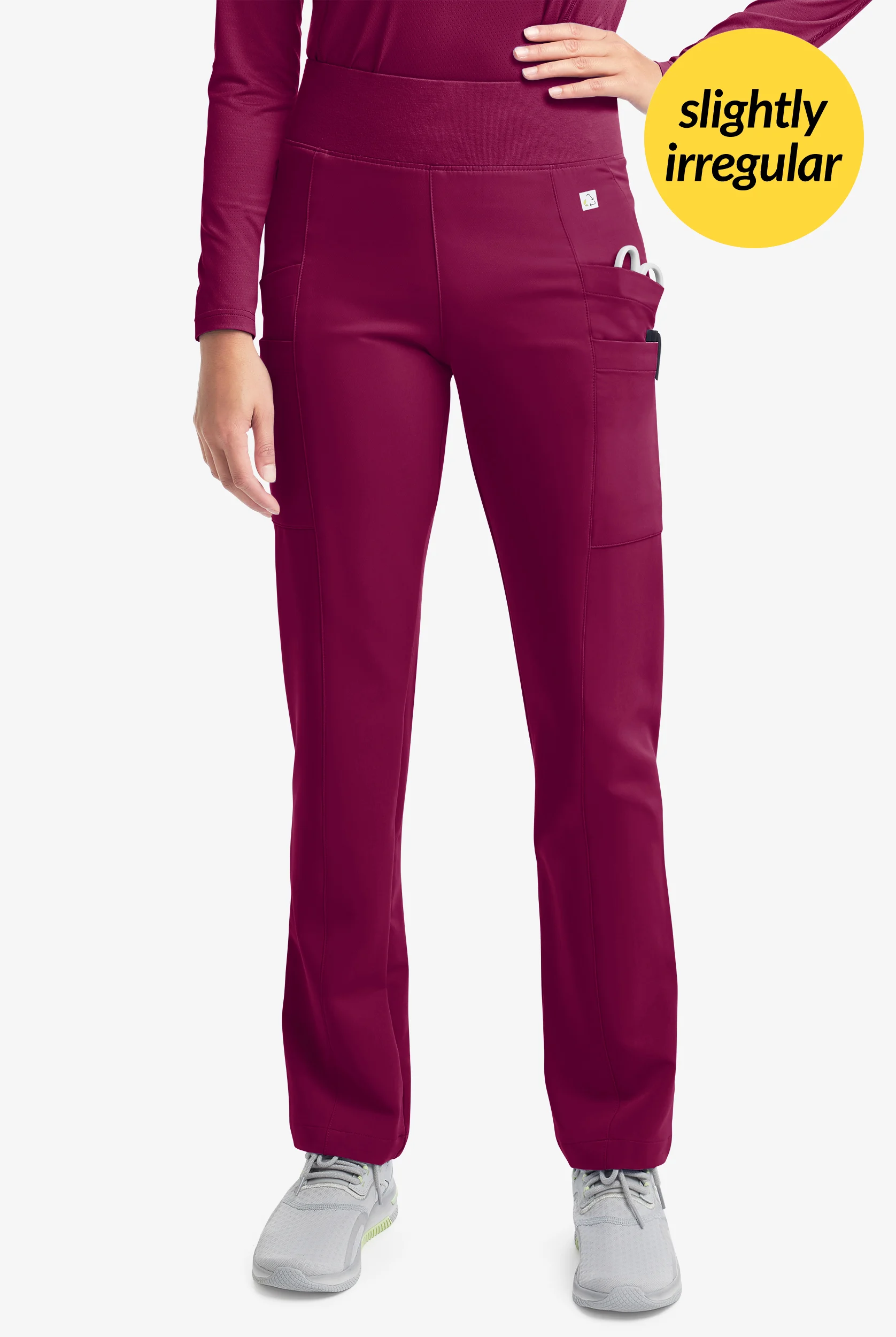 Butter-Soft Women's 6-Pocket Yoga Scrub Pants **Slightly IRREGULAR** - Petite