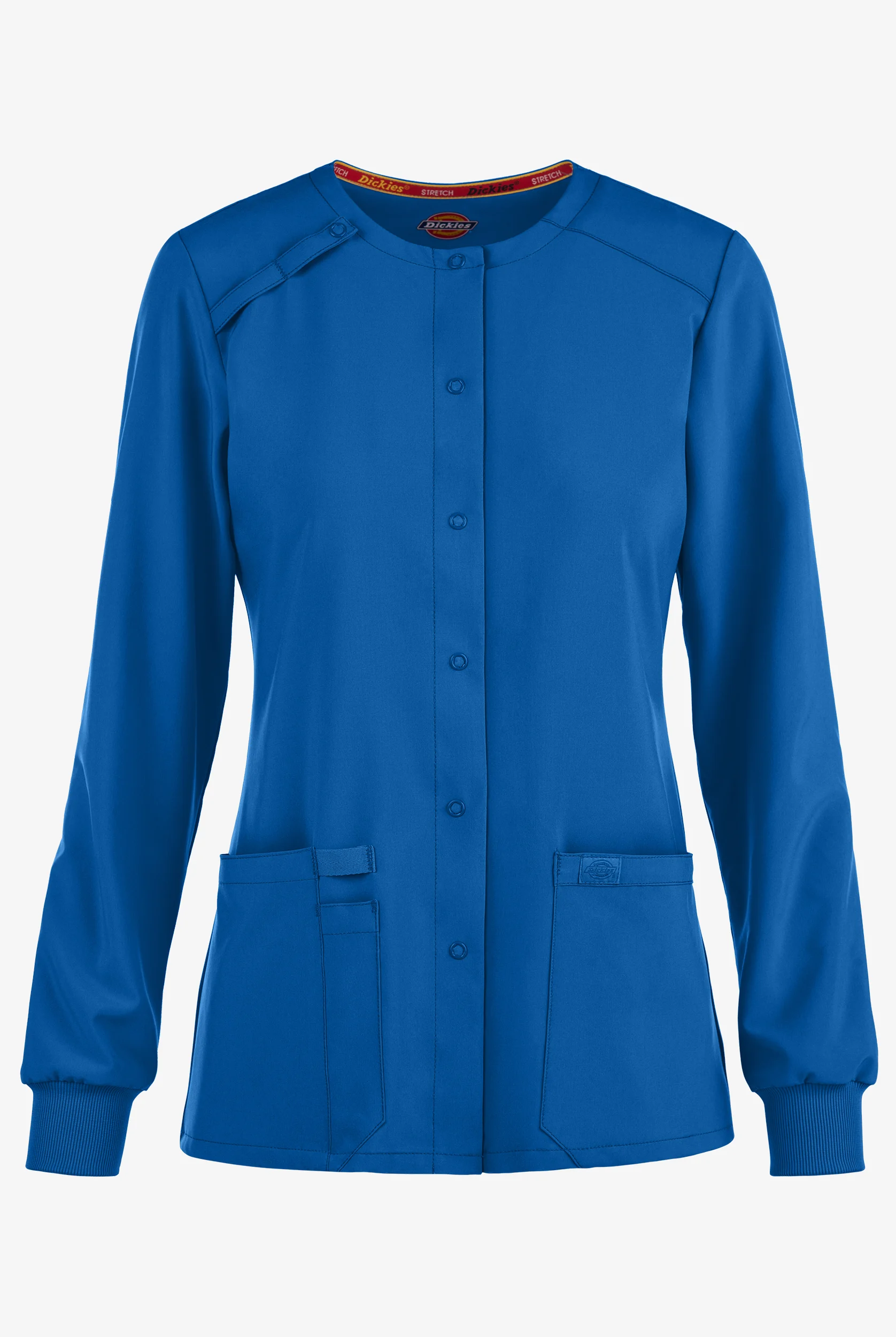 Dickies EDS Essentials Women's 2-Pocket STRETCH Snap Front Scrub Jacket