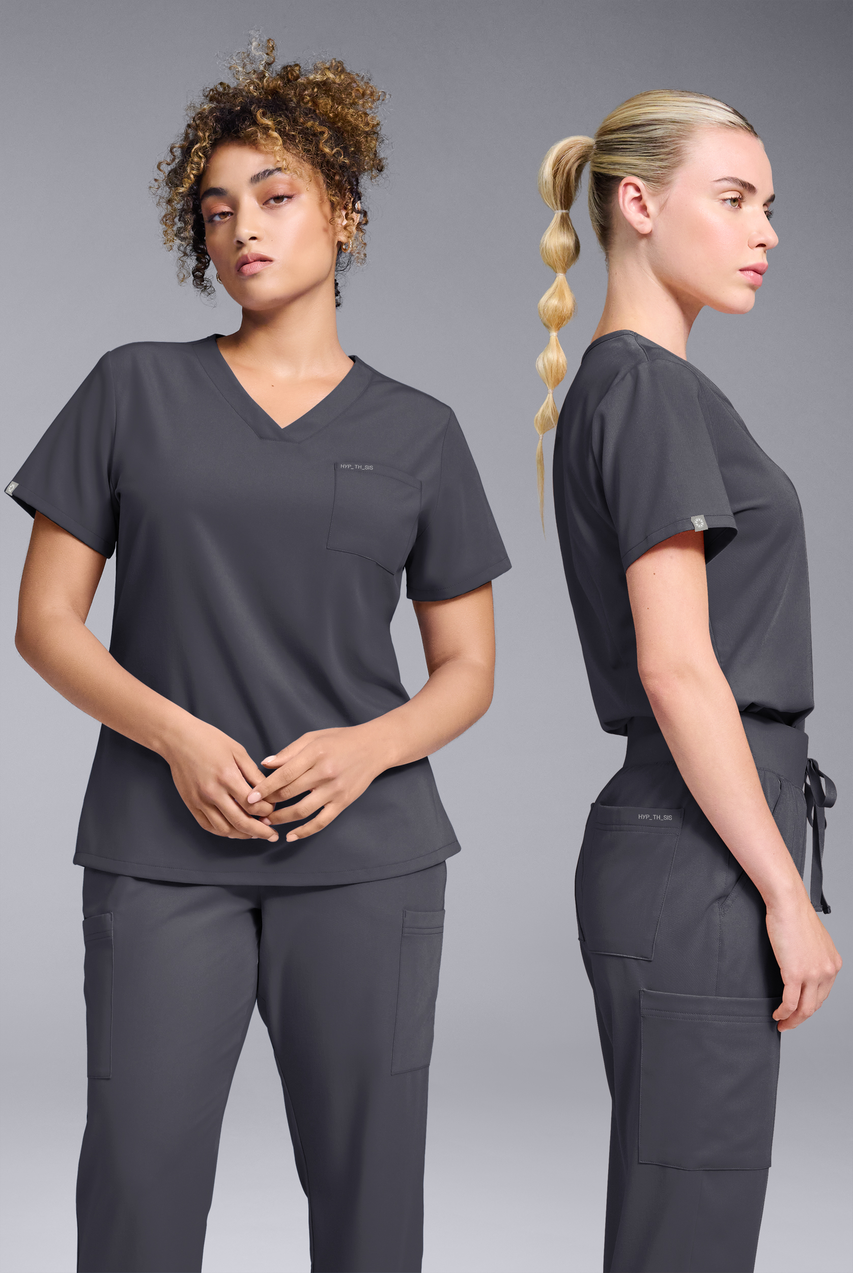 Hypothesis Women's Base V-Neck Tuck-In Scrub Top
