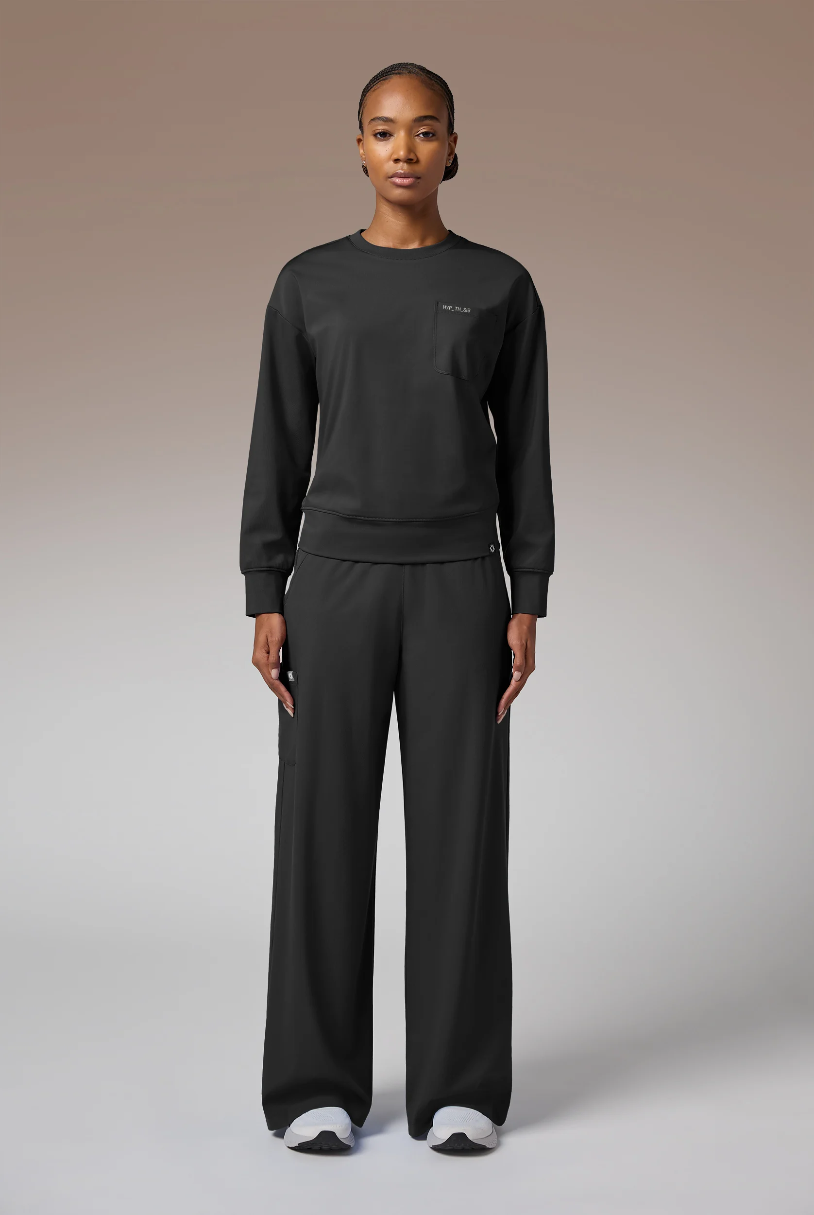 Hypothesis Omni Base Women's Knit Crew Neck Scrub Pullover