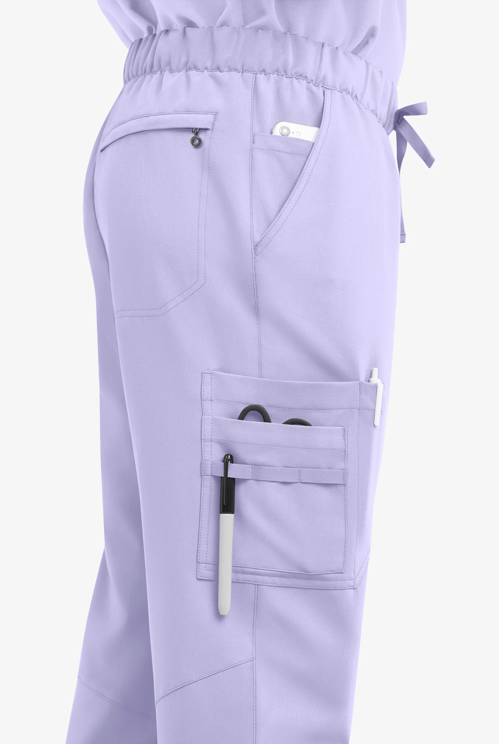 Pantalón médico MOVEMENT by Butter-Soft STRETCH Hadar estilo cargo con 9 bolsillos para hombre