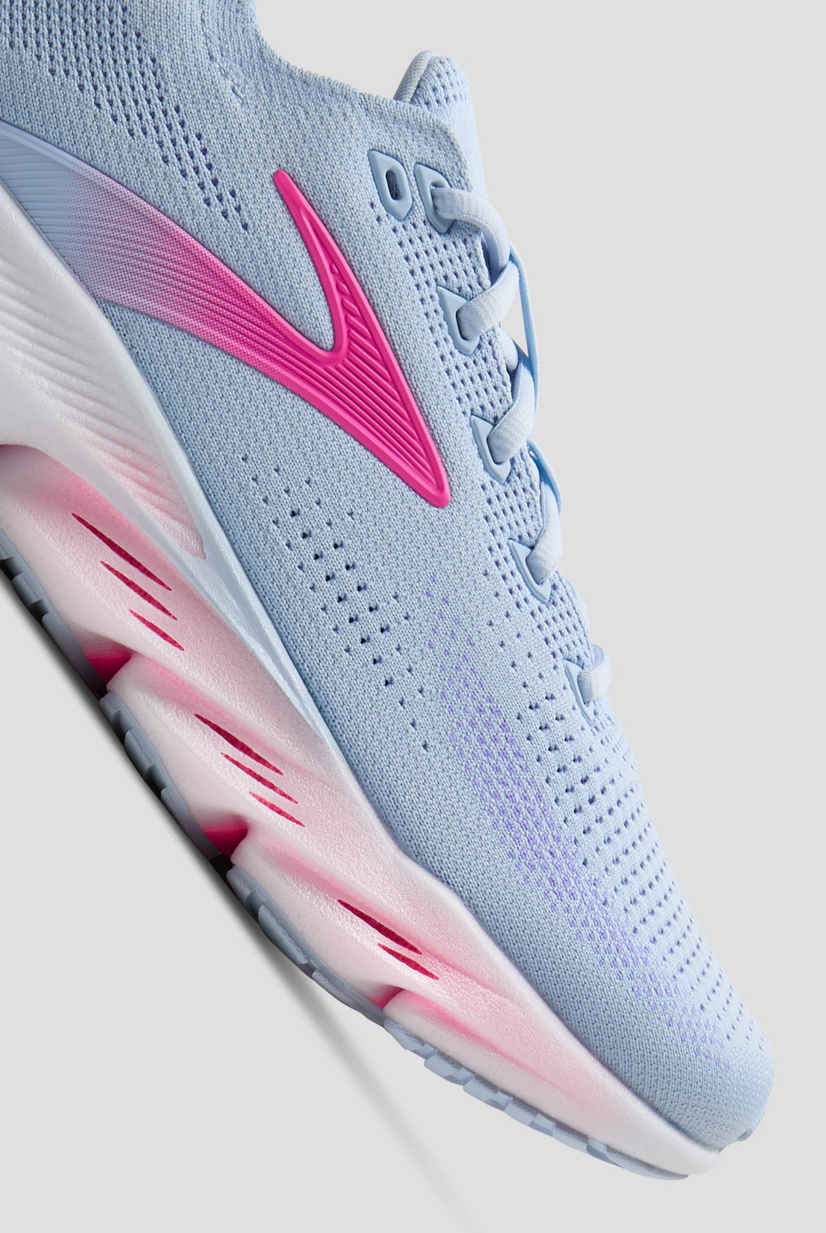 Zapatillas deportivas de enfermer&iacute;a Brooks Glycerin Flex Skyway/Cyber Pink/Blazing Bell con cordones para mujer