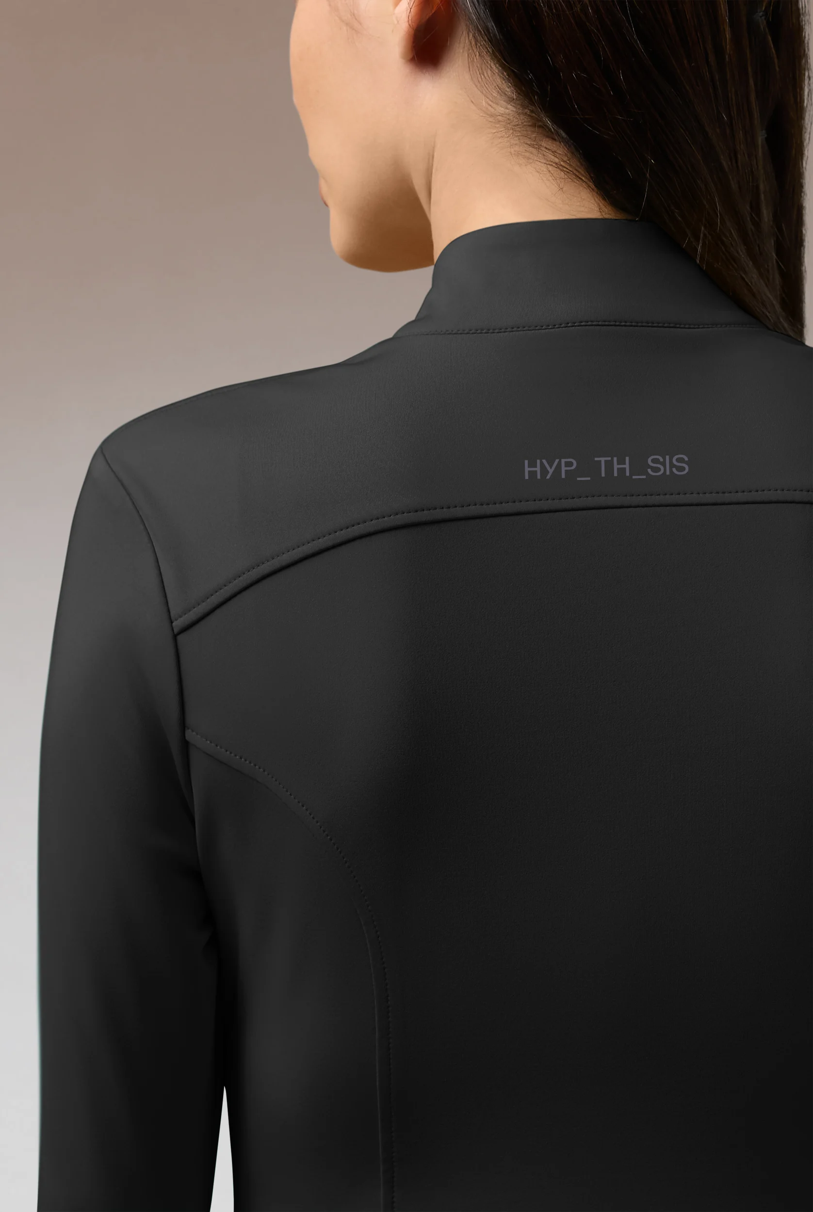 Hypothesis Omni Base K Women&rsquo;s 3-Pocket Knit Long Sleeve Zip Neck Scrub Top