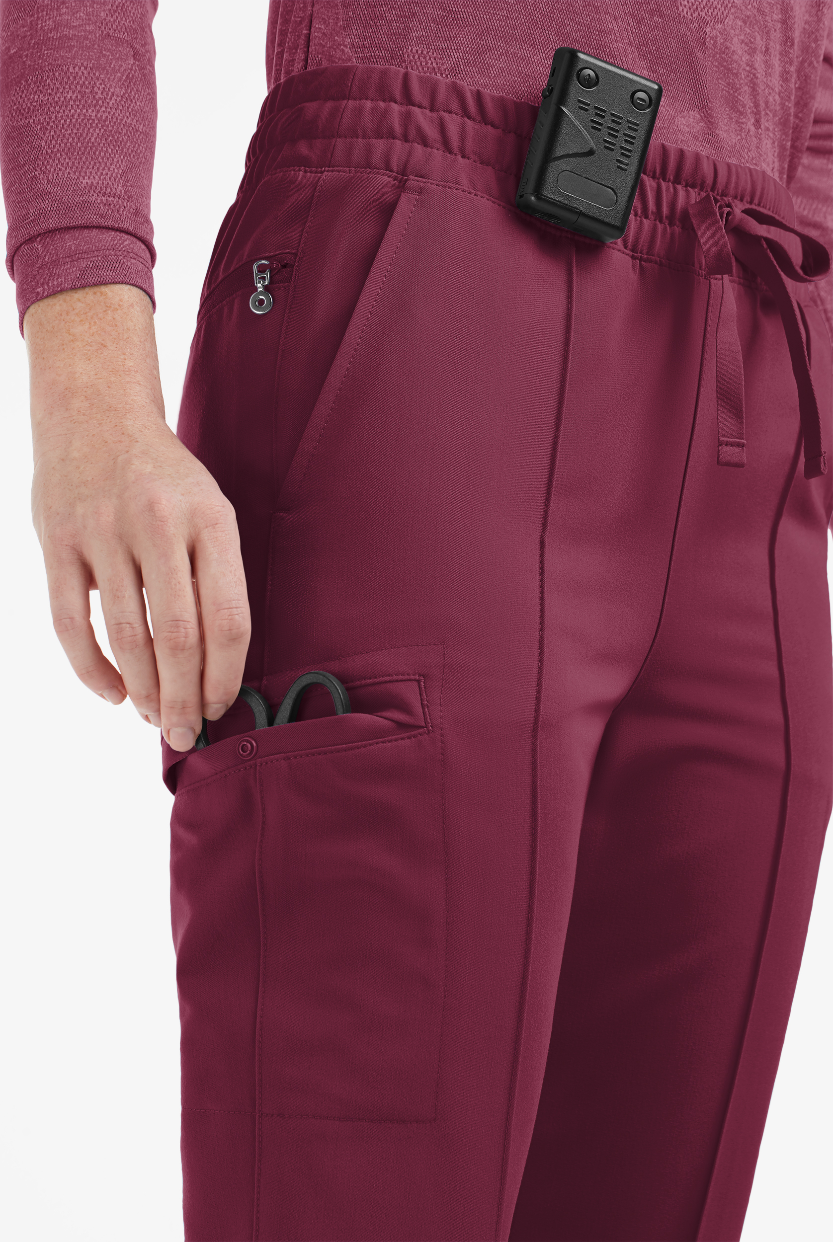 Movement by Butter-Soft Capricorn Women’s 7-Pocket Skinny Pintuck Scrub Pants