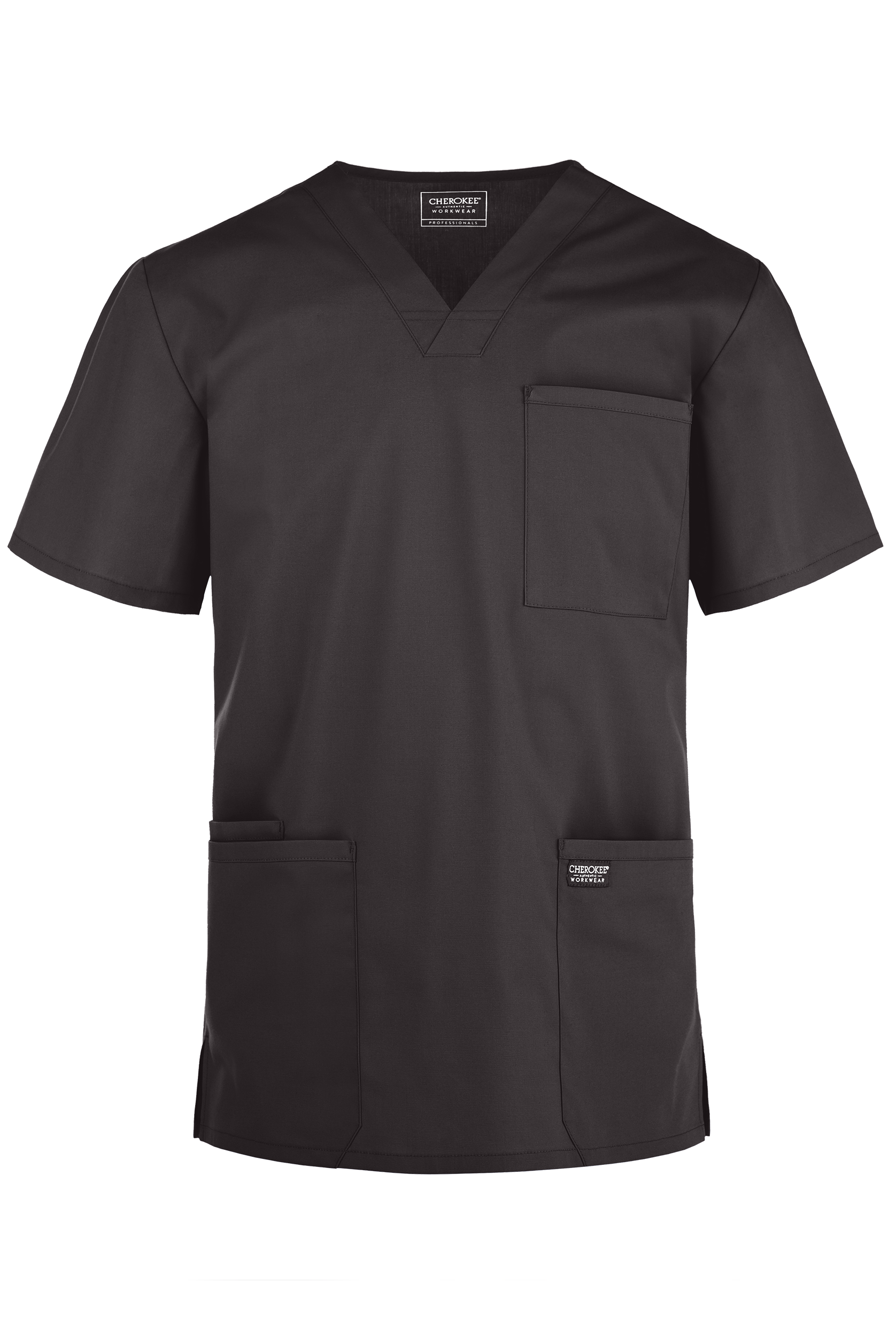 Cherokee Workwear Professionals Men's 4-Pocket STRETCH V-Neck Scrub Top