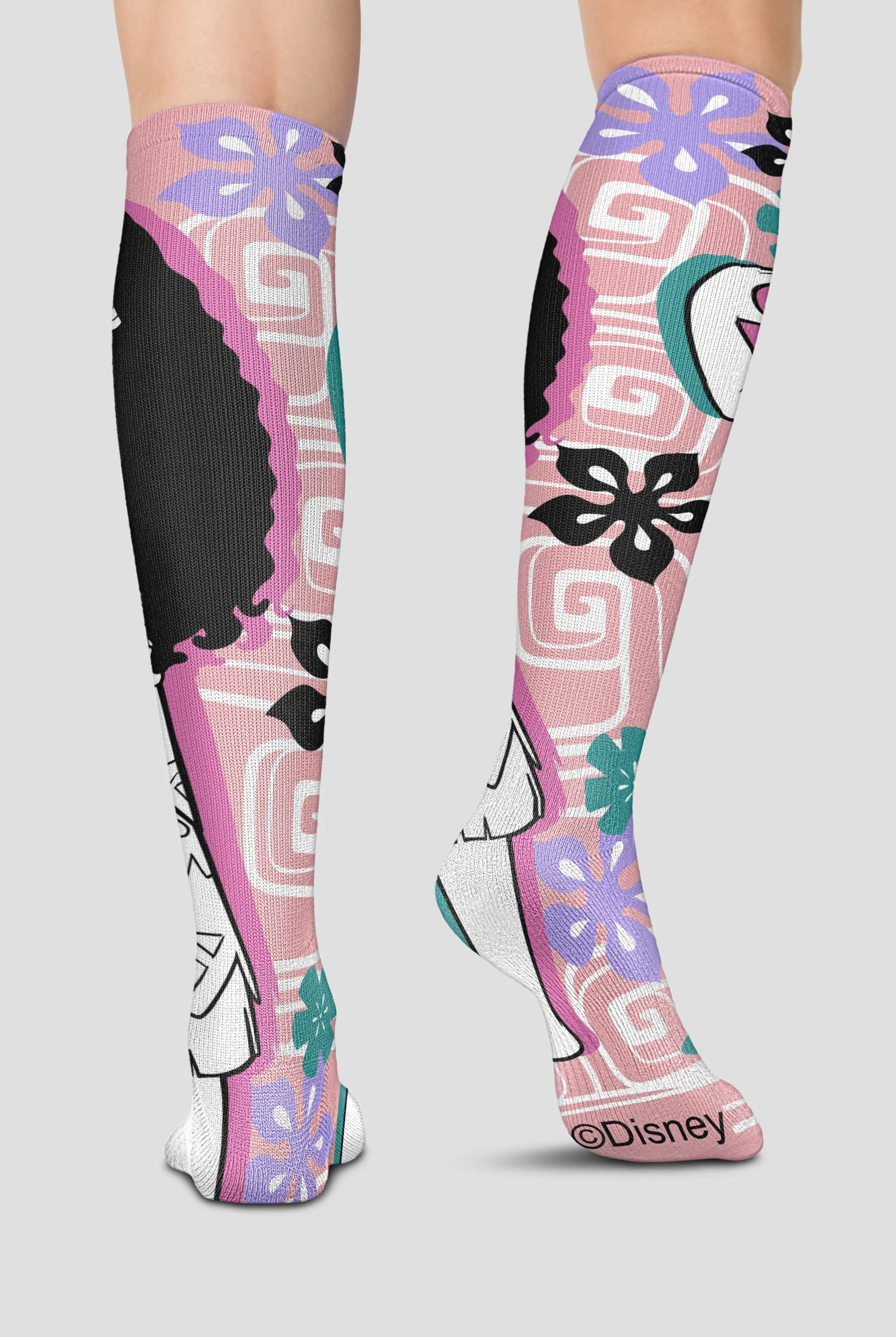 Tooniforms Love Moana Women's 10-15 mmHG Light Compression Socks