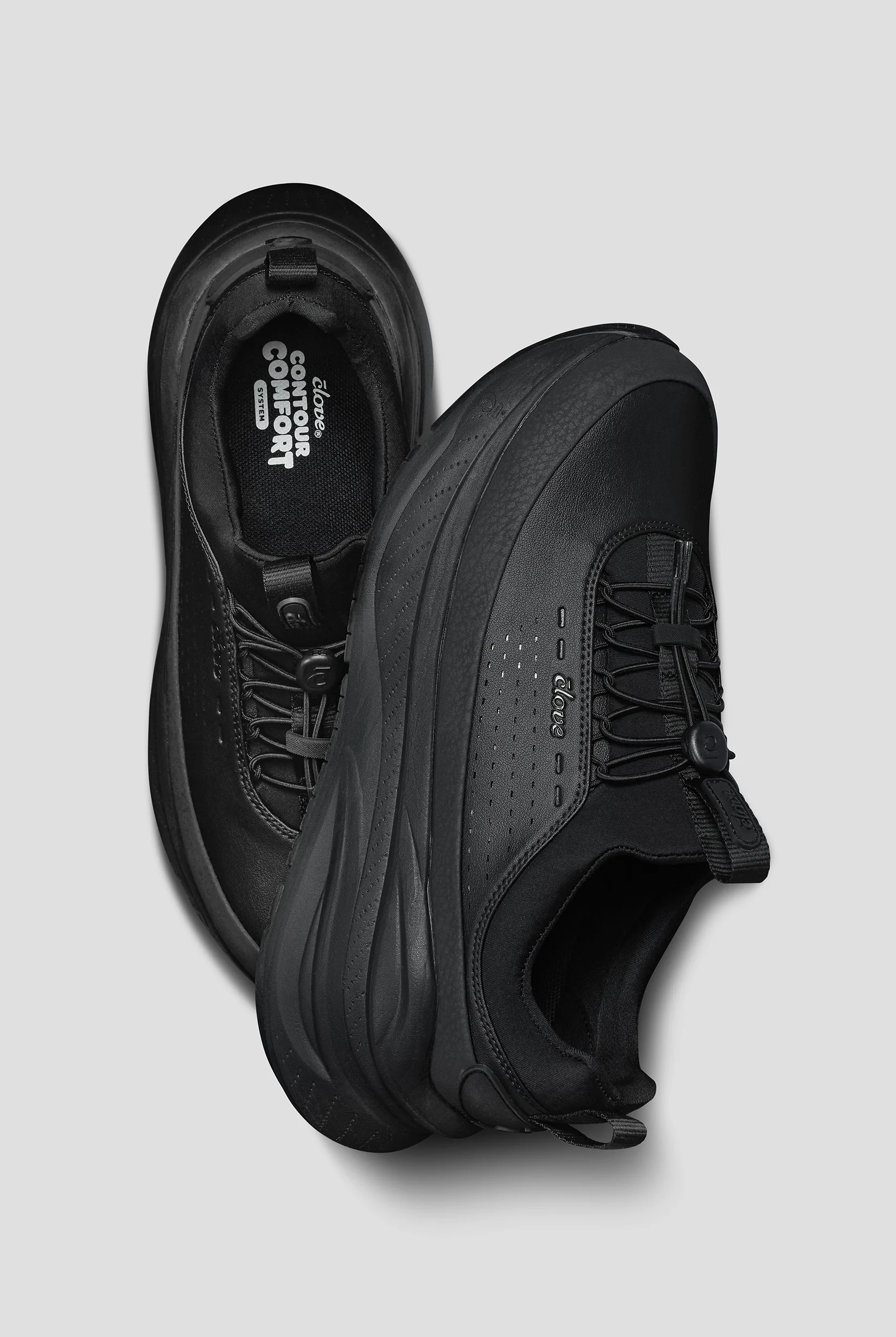 Clove Supercush™ Forte 2 Women's All Black Bungee Athletic Shoe