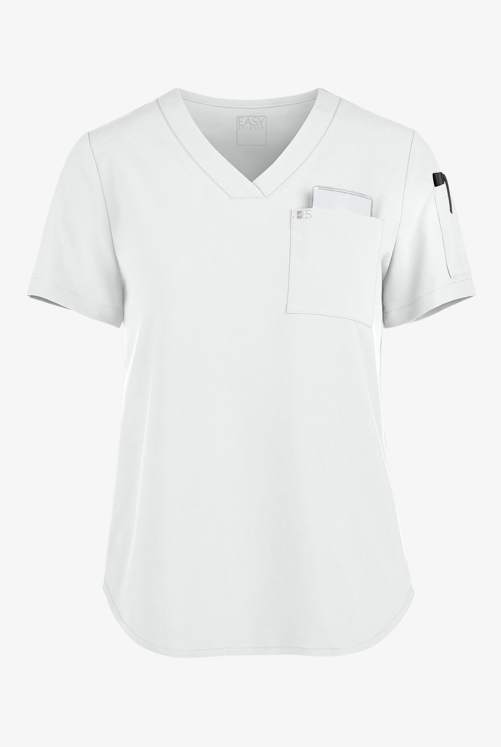 Easy STRETCH Chloe Women's 3-Pocket V-Neck Tuck-In Scrub Top
