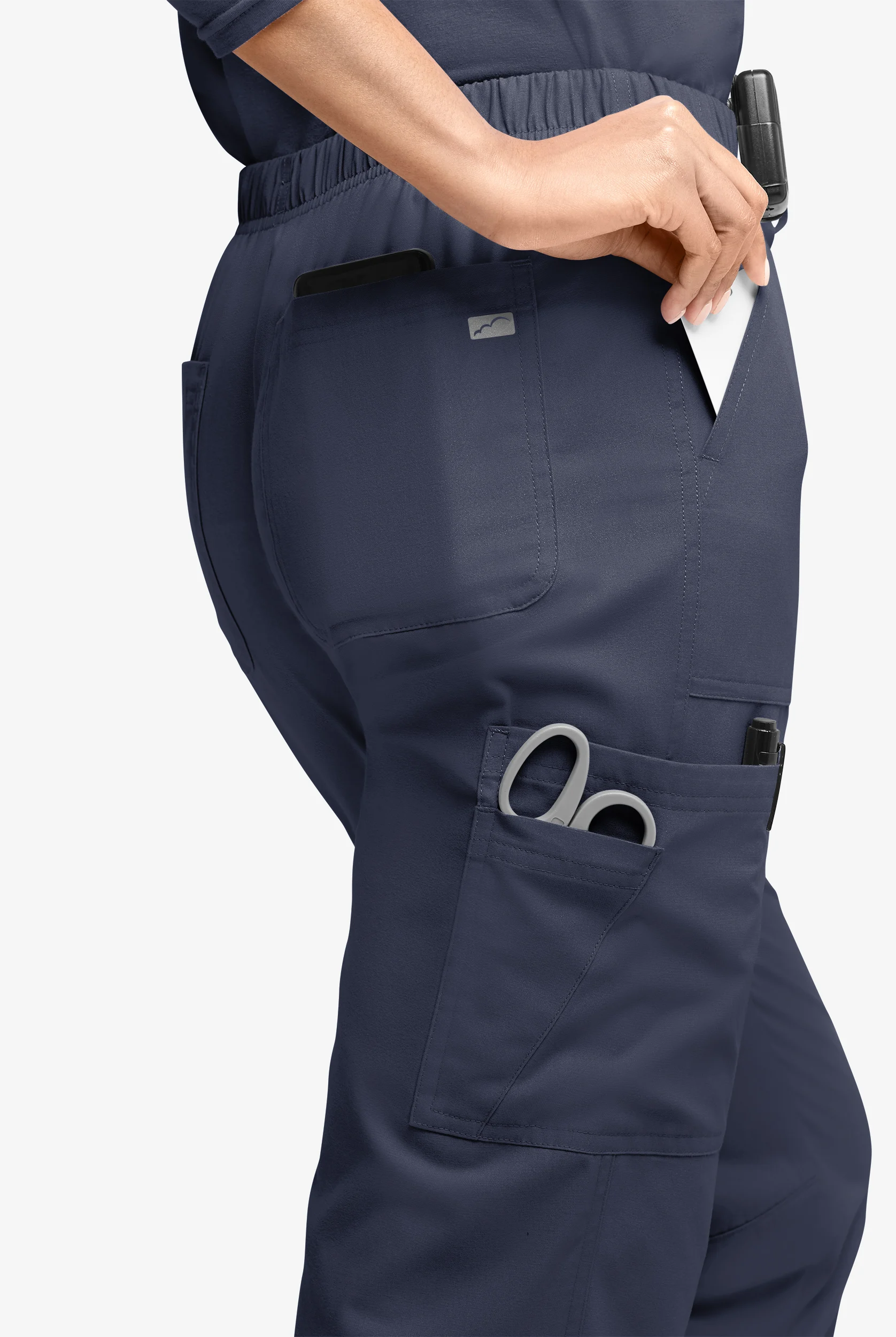 Butter-Soft Originals Women's 7-Pocket Mid Rise Straight Leg Cargo Scrub Pants