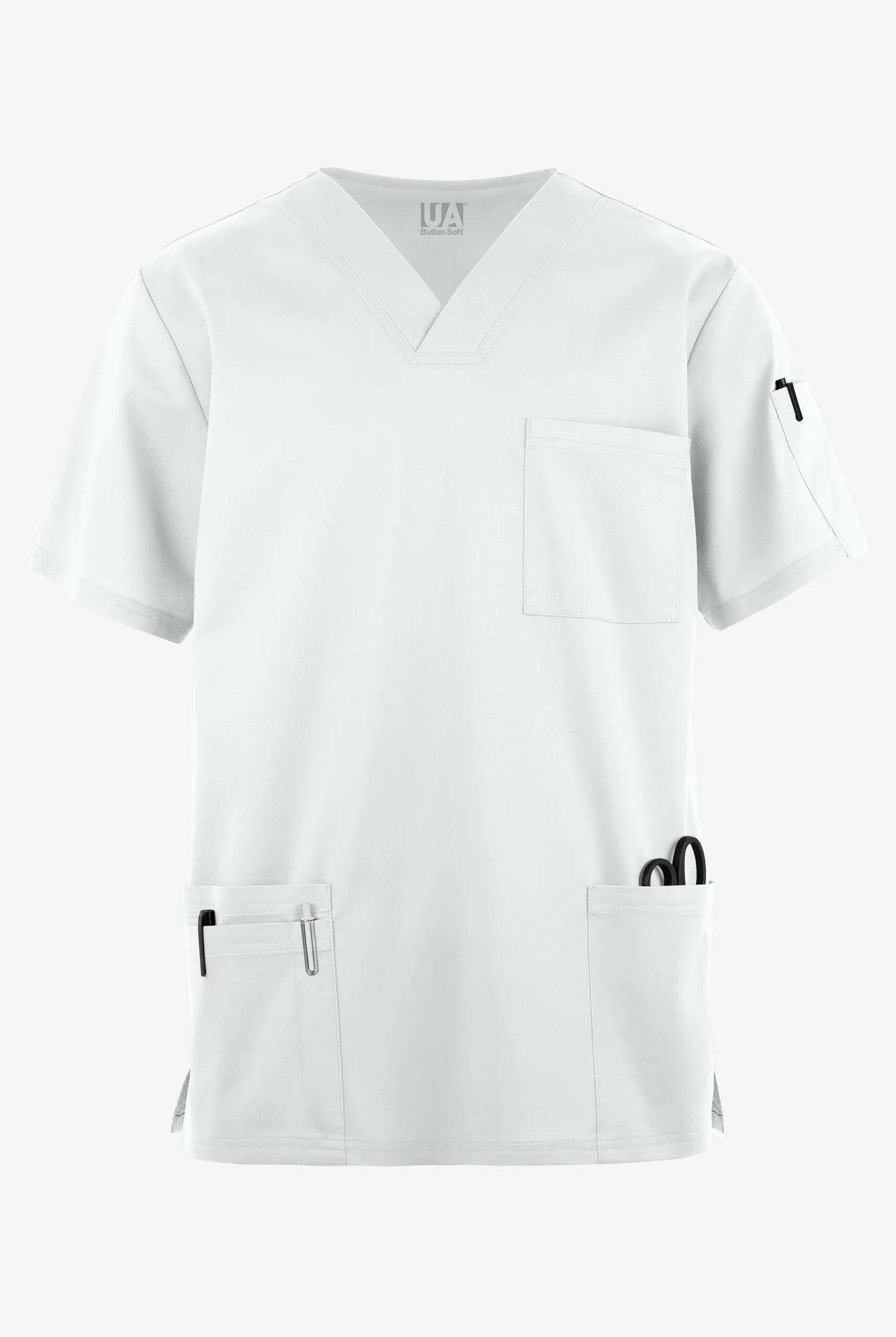 Butter-Soft STRETCH Men's 6-Pocket V-Neck Scrub Top