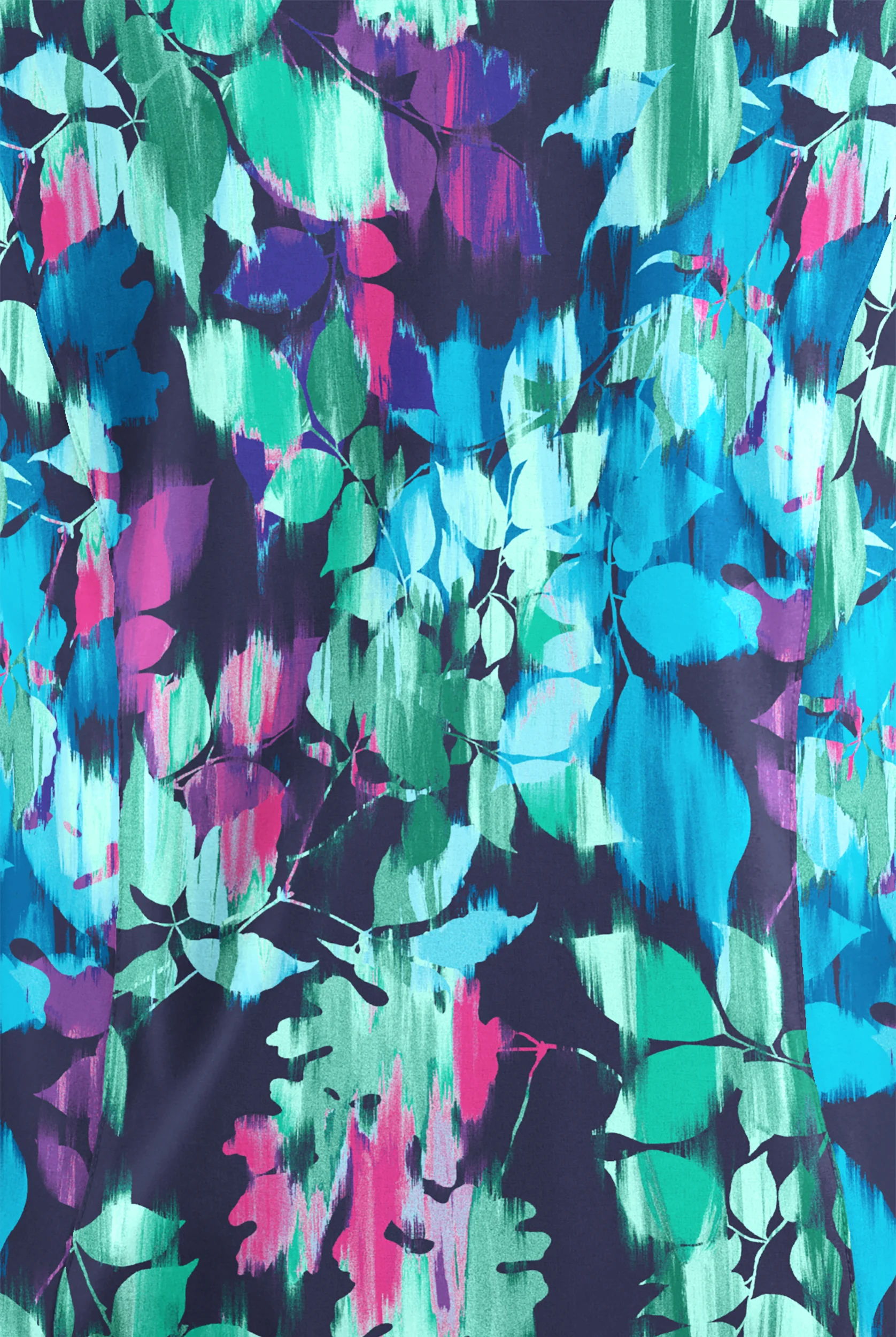 Easy STRETCH Magical Garden Women's 3-Pocket Short Sleeve Pull-Over Hoodie Print Scrub