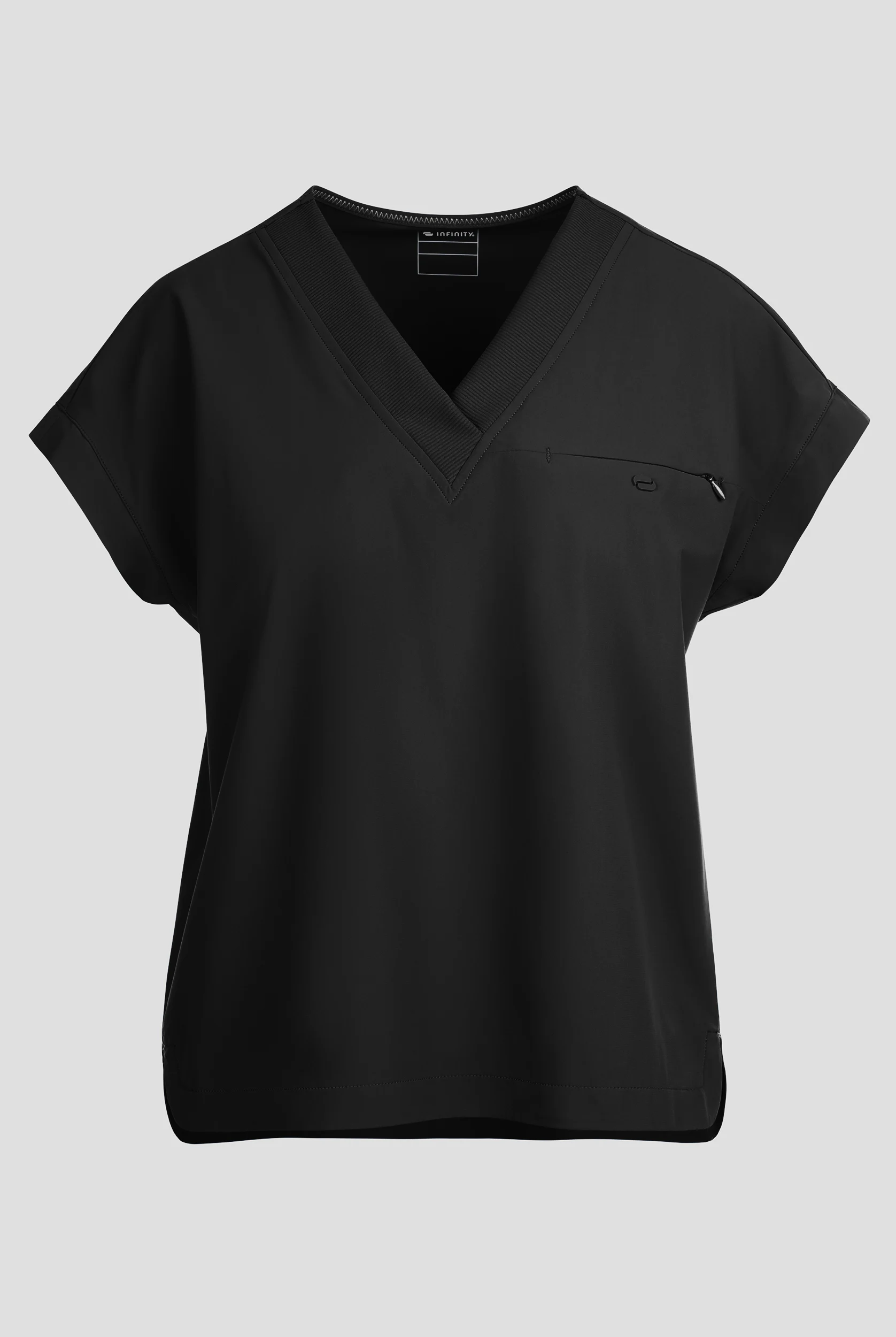 Infinity Pursuit Women's 1-Pocket STRETCH V-Neck Dolman Sleeve Scrub Top