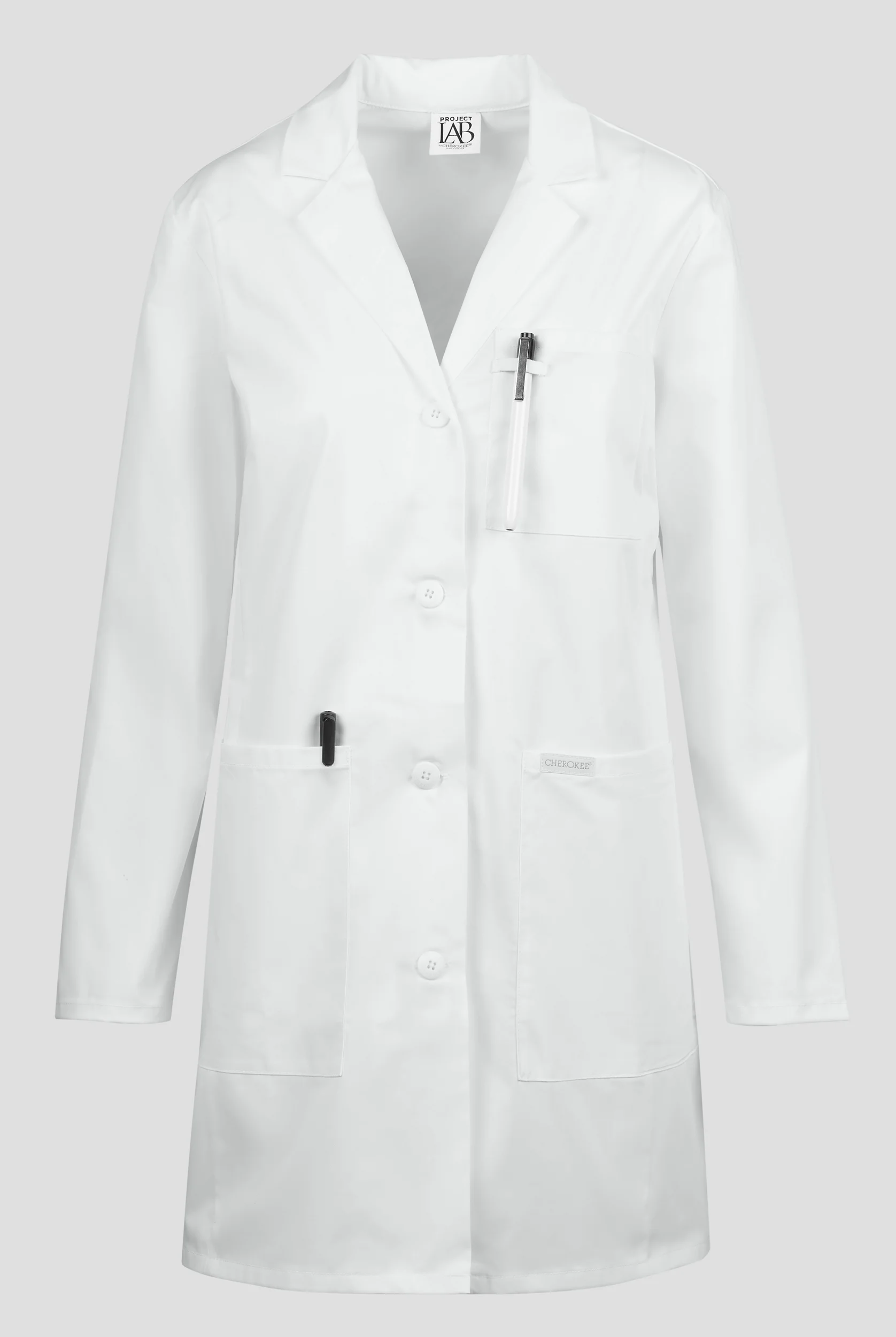 Cherokee Project Women's 33" 3-Pocket Lab Coat