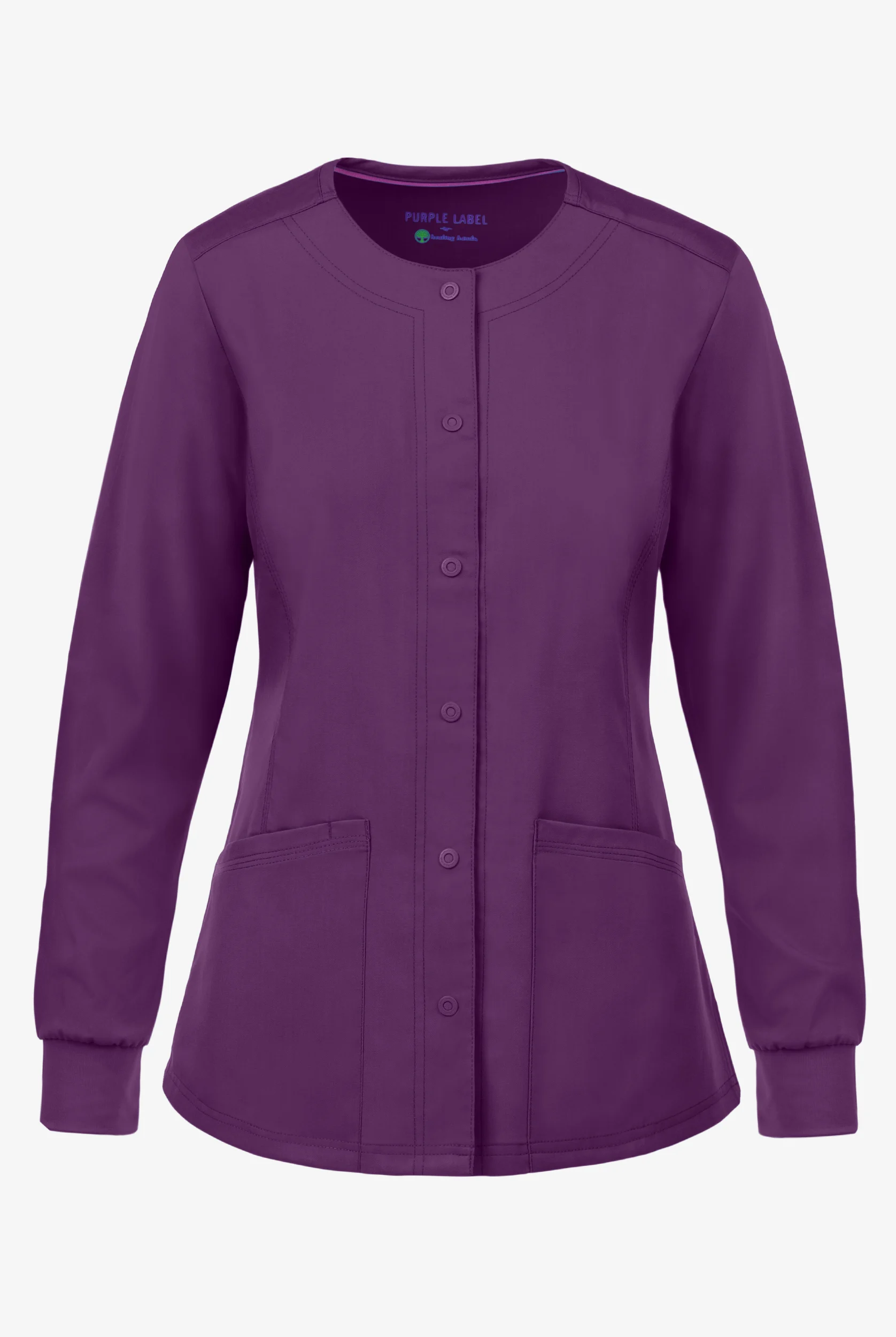 Healing Hands Purple Label Daisy Women's 4-Pocket STRETCH Scrub Jacket