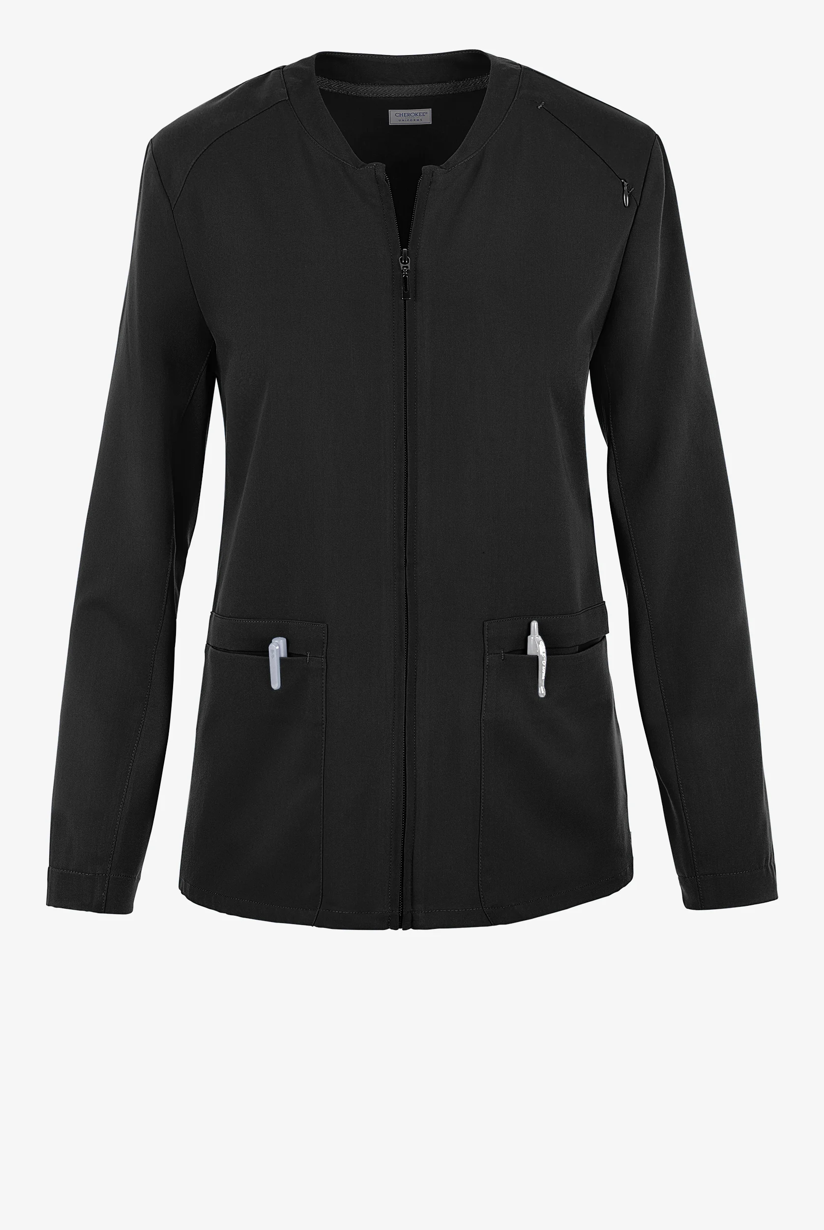 Cherokee Atmos Women's 3-Pocket STRETCH Coolmax Zip Front Scrub Jacket