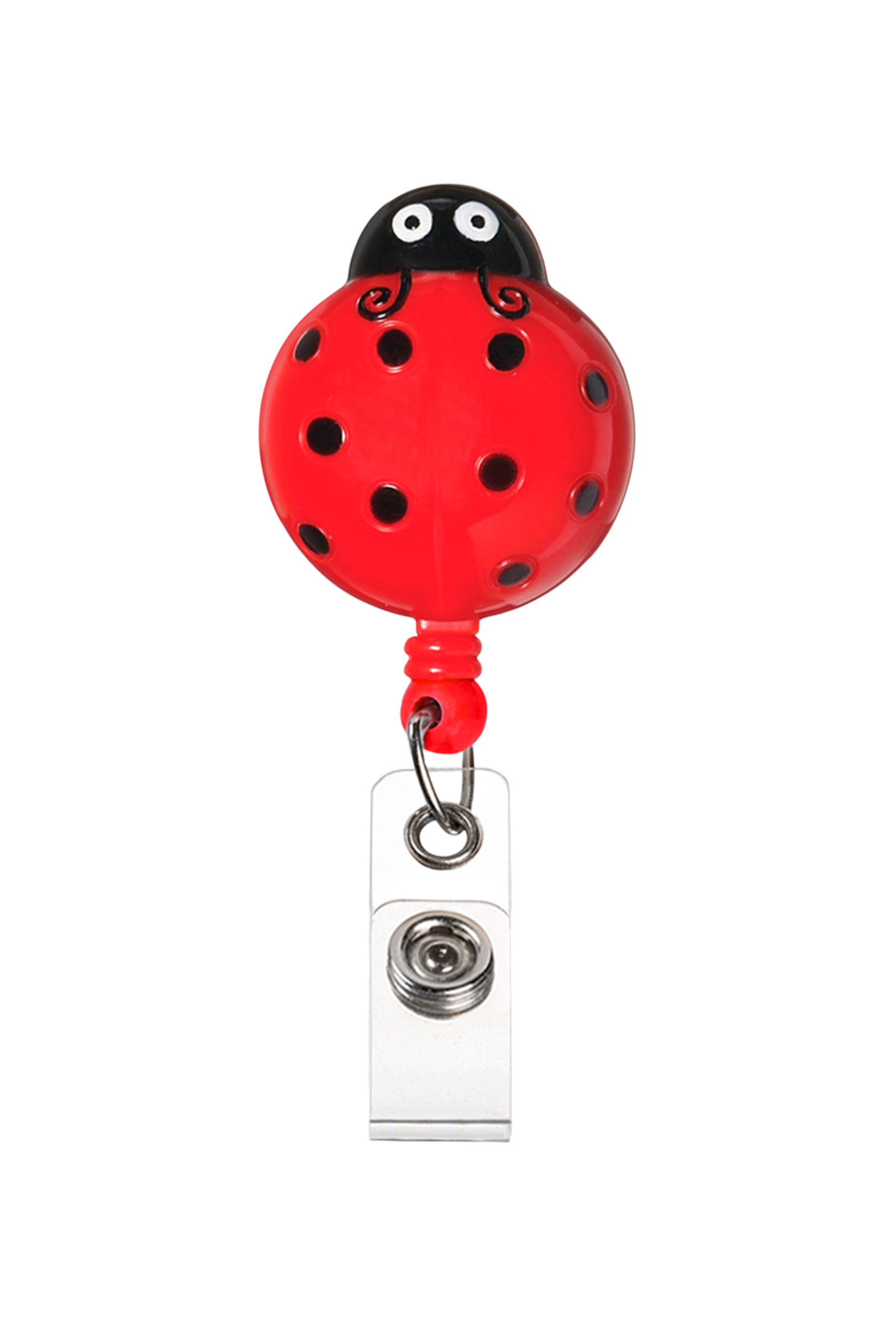 Prestige Deluxe Retracteze™ Lady Bug Button Snap ID Badge Holder