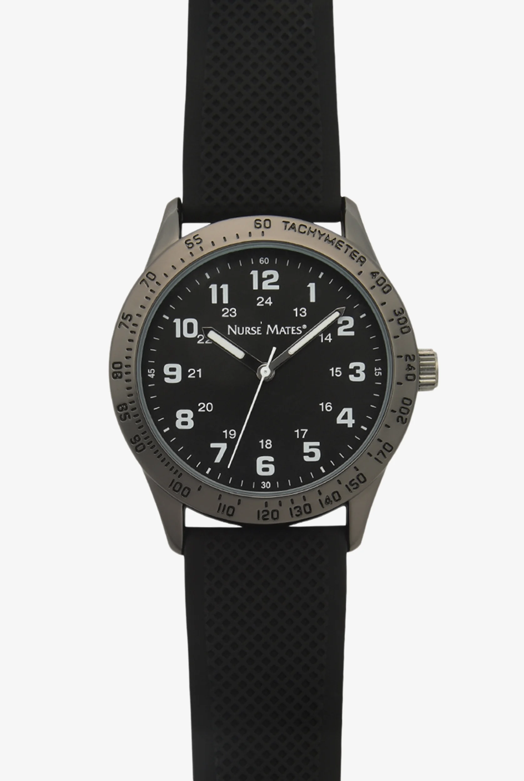 Nurse Mates Men's Water Resistant Tach Wrist Watch