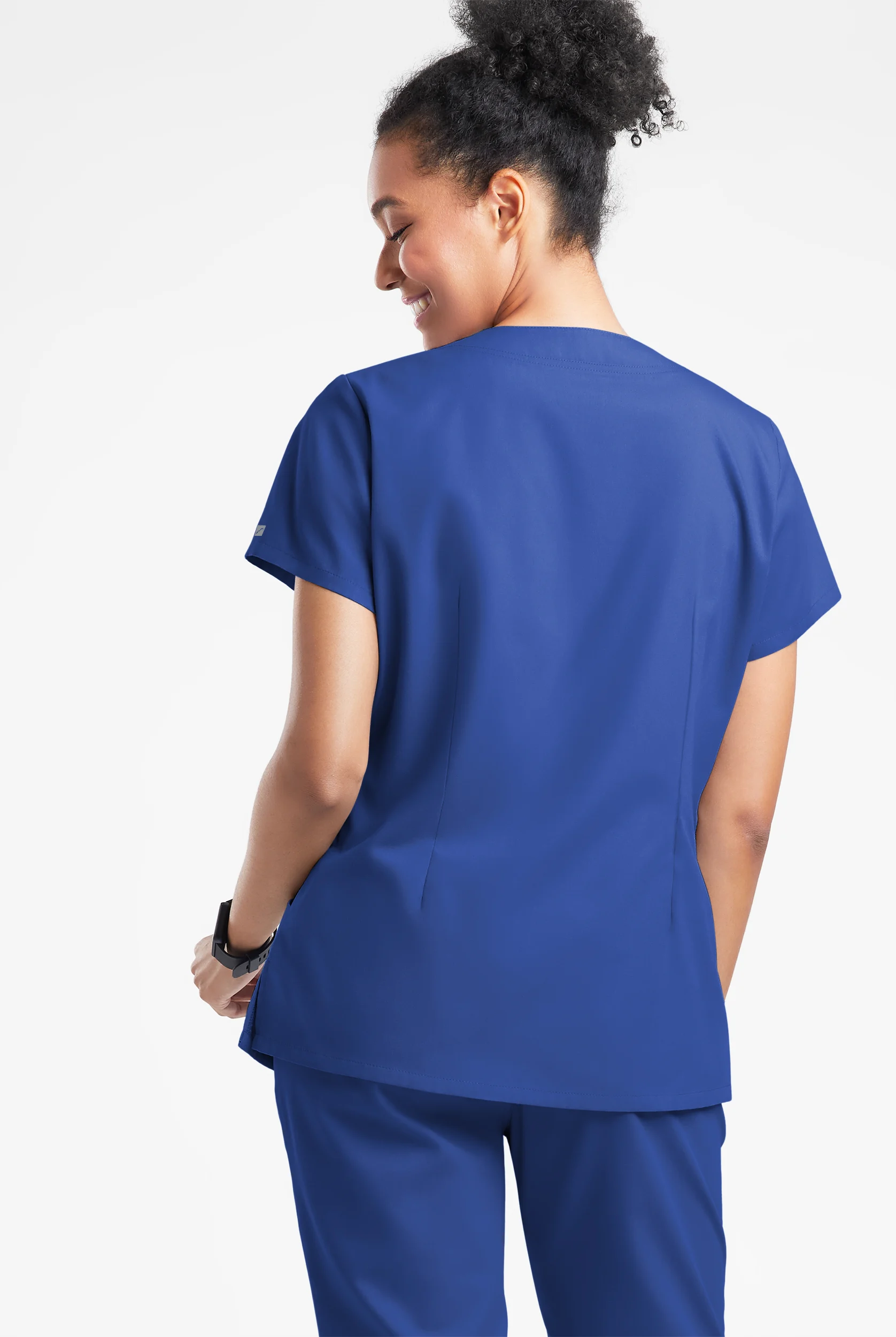 Butter-Soft Originals Women's 6-Pocket Scallop Neck Scrub Top