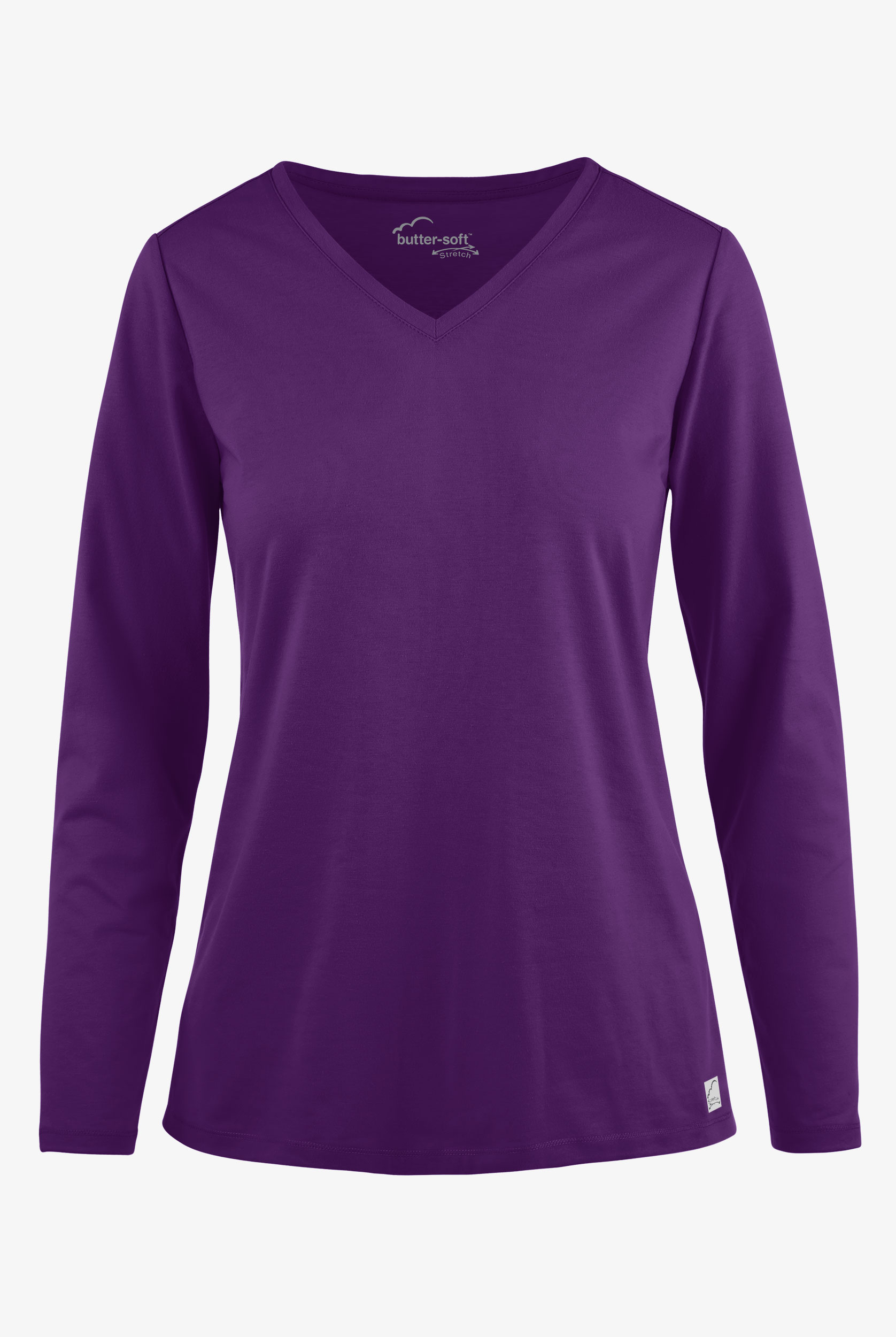 Butter-Soft STRETCH Women’s Cotton-Rich V-Neck Knit Underscrub