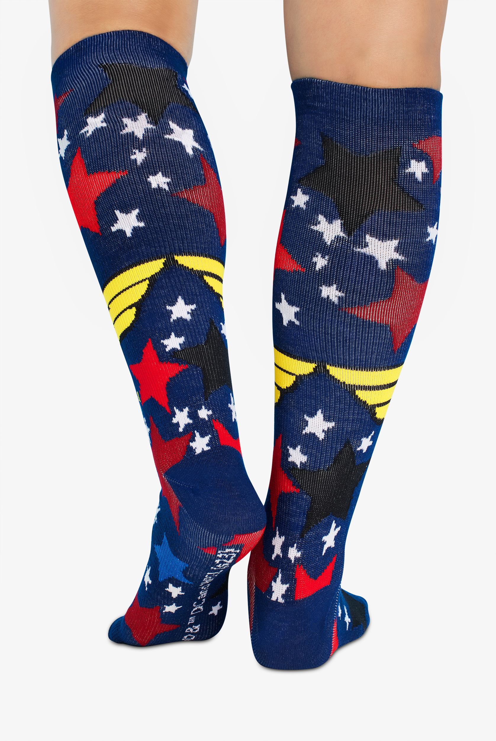 Tooniforms Wonder Stars Women's 10-15 mmHg Light Compression Socks