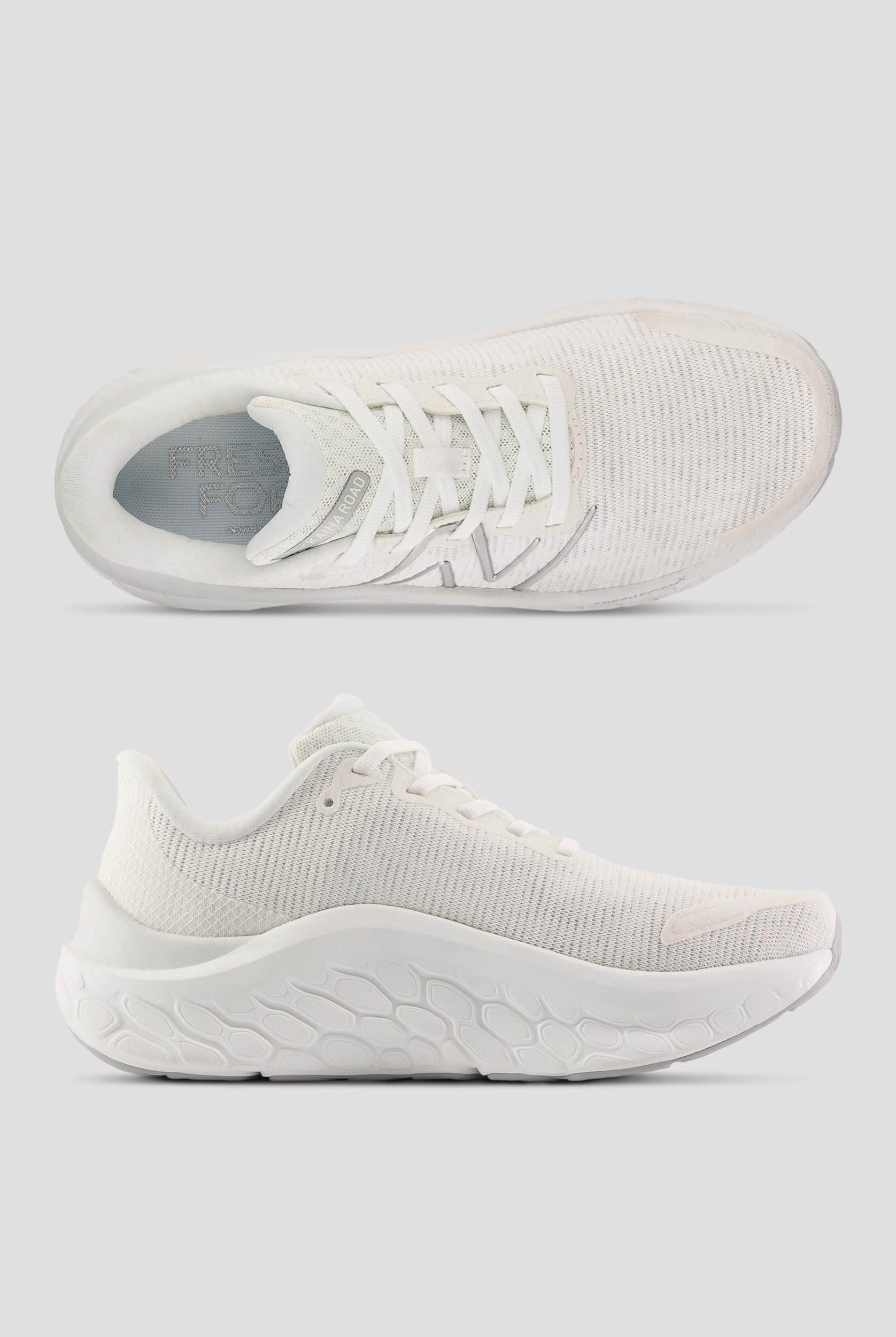 New Balance Women's FRESH FOAM X Kaiha Road White Athletic Lace Up Shoes