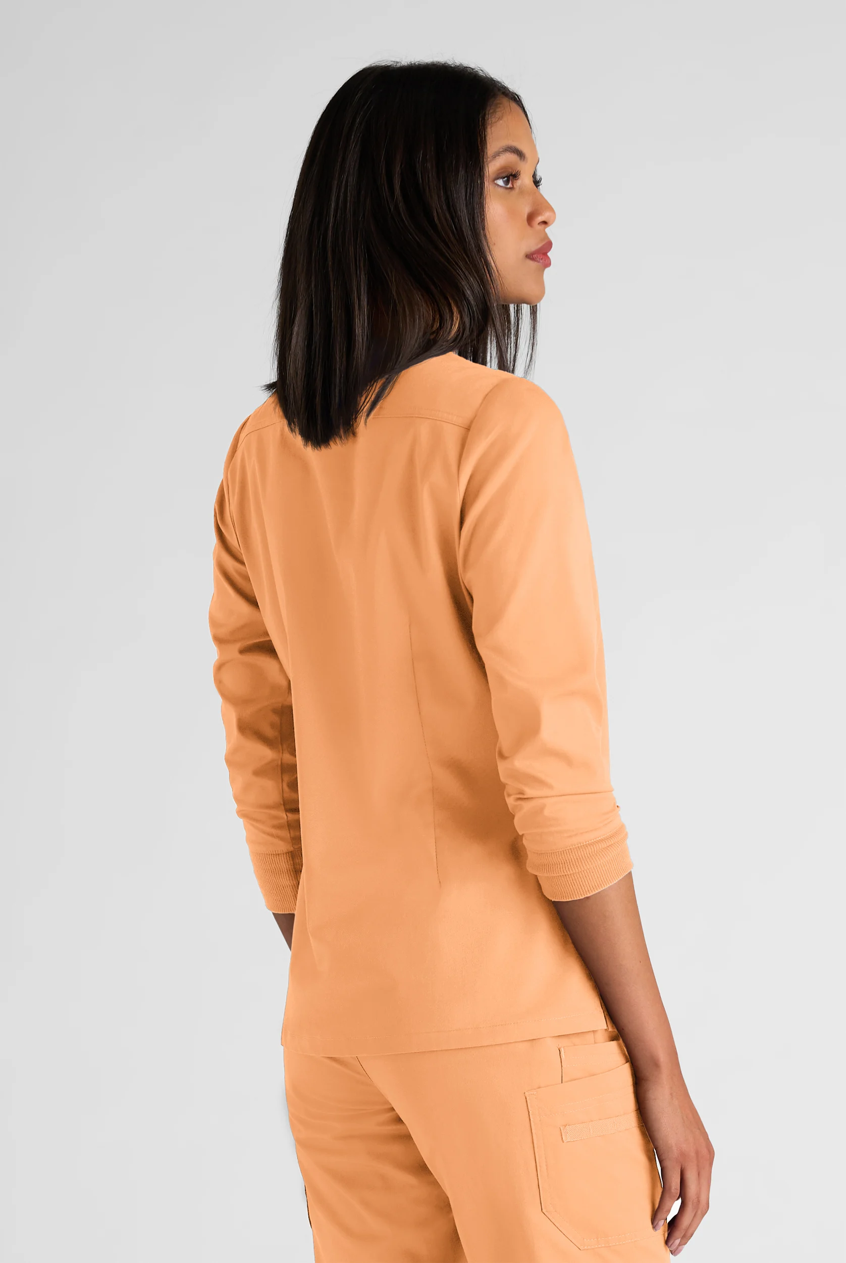 Butter-Soft STRETCH Women's 5-Pocket 3/4" Sleeve V-Neck Scrub Top