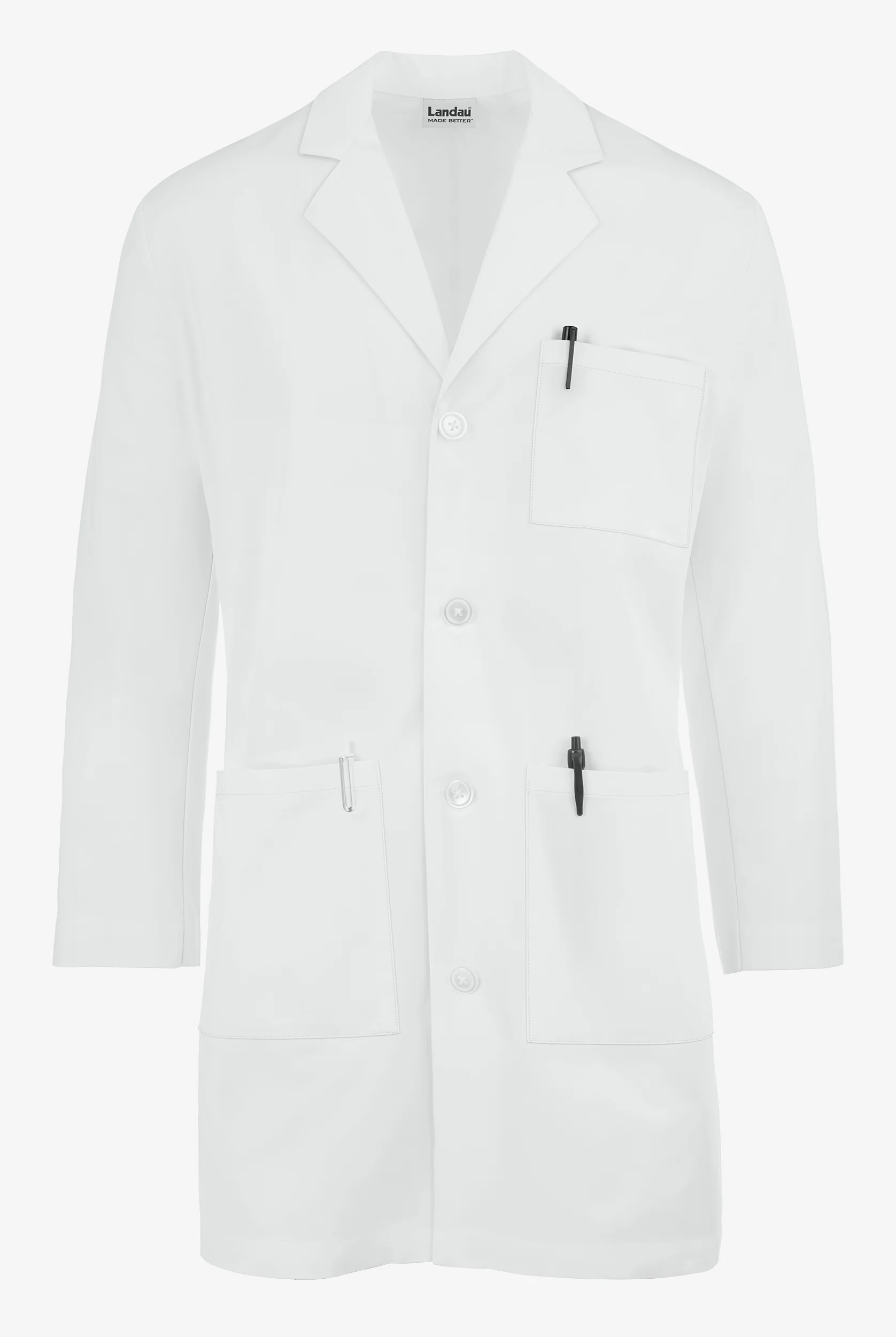 Landau Men's 37" 5-Pocket Lab Coat