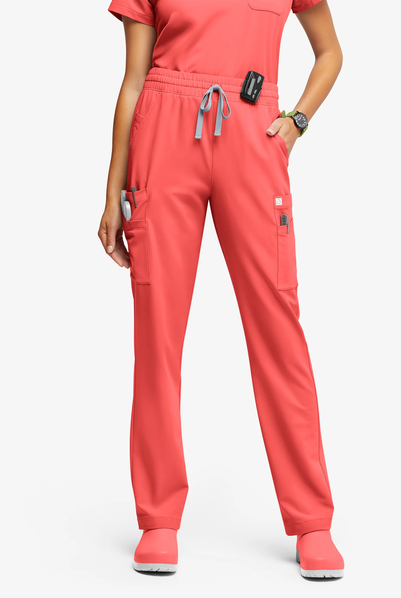 ReSurge Topaz Women's 11-Pocket Drawstring Scrub Pants