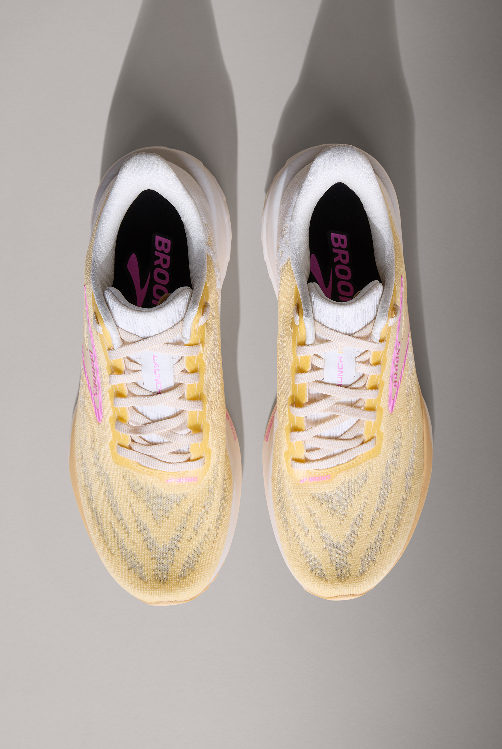 Brooks Women's Launch 11 Sherbert/Coconut/Pink Athletic Lace Up Shoes