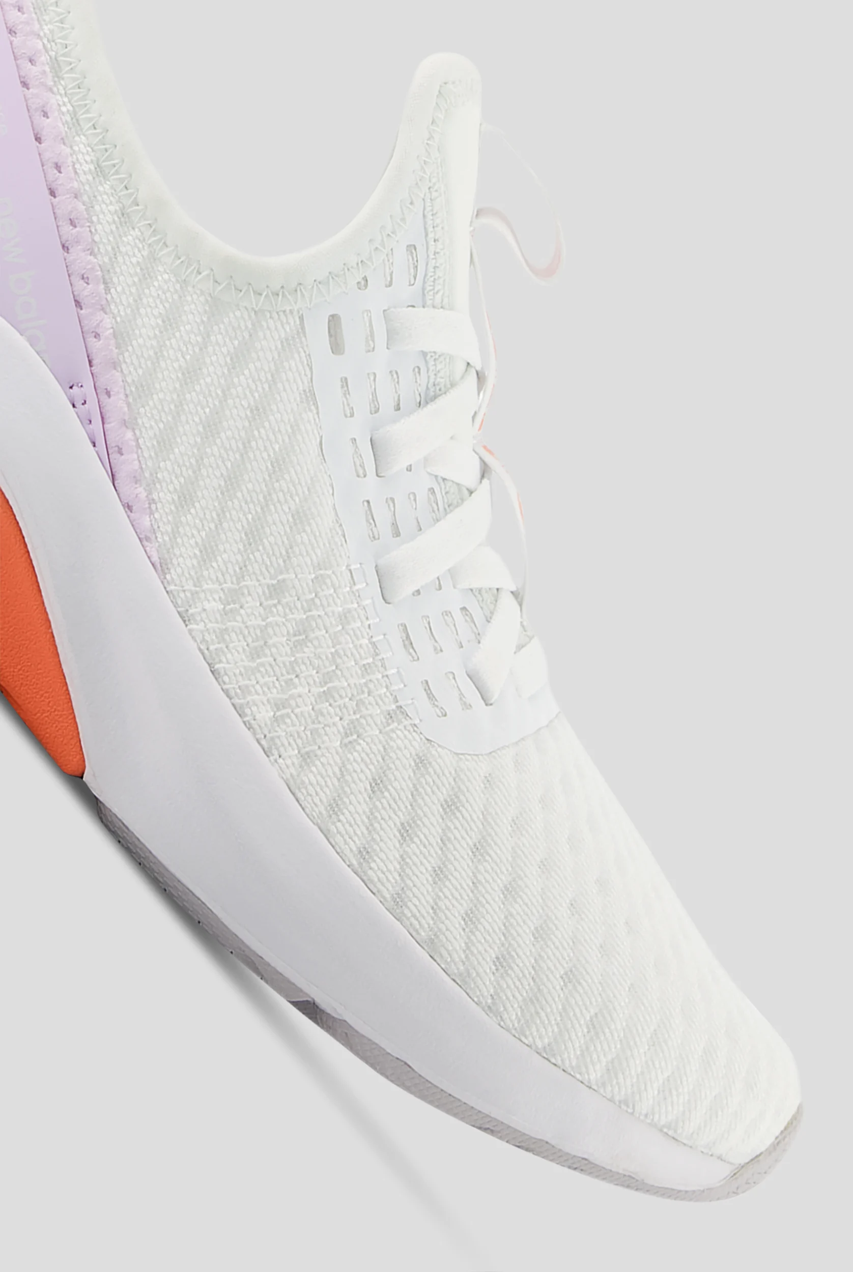 New Balance Women's NRGS White/Flare Athletic Lace Up Shoes