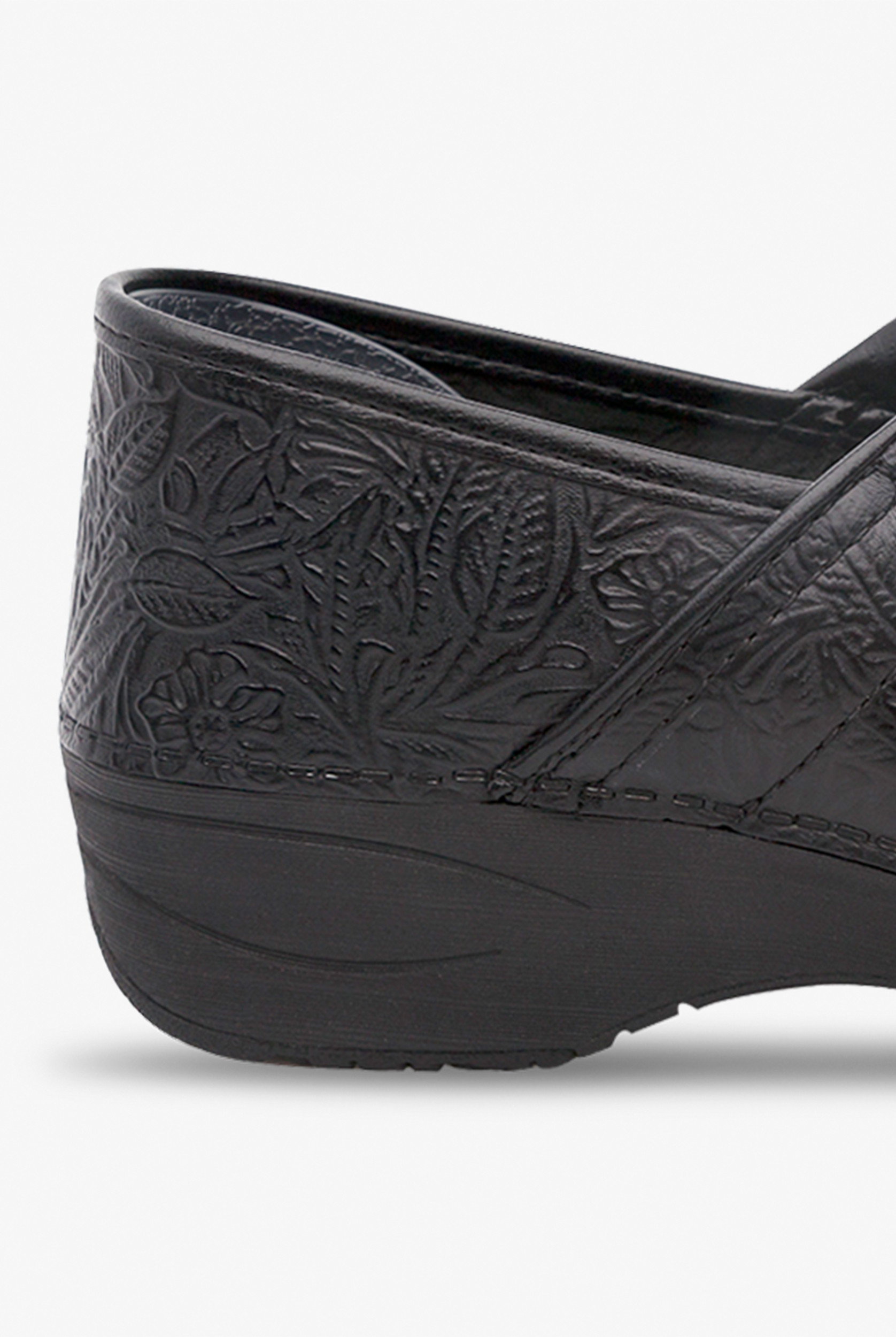 Dansko Women's XP 2.0 Black Floral Tooled Clogs