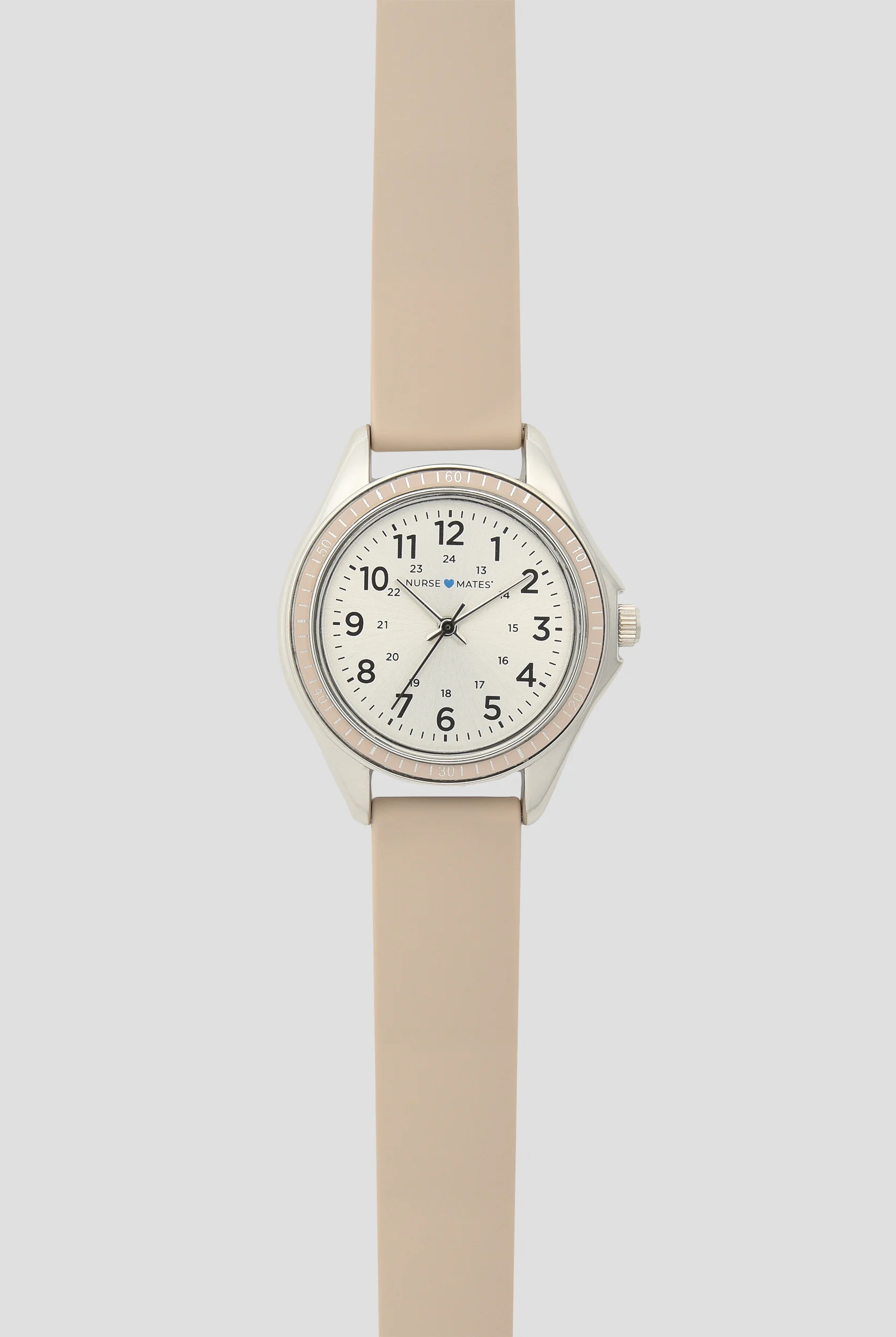 Nurse Mates Buff Beige Ring Dial Watch