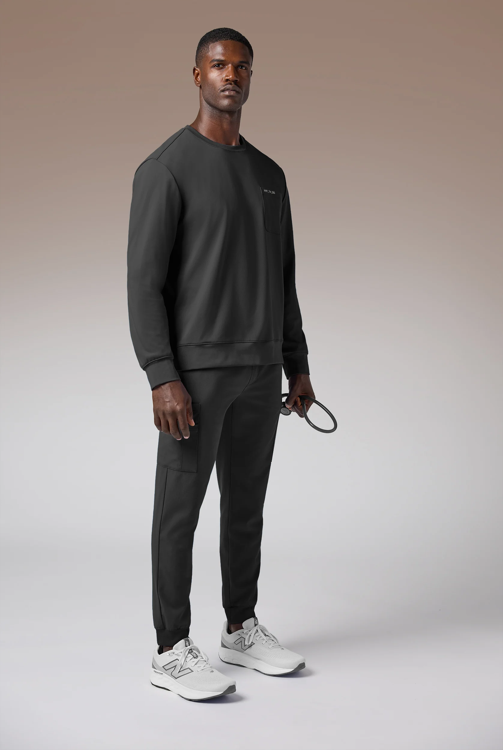 Hypothesis Omni Base Men's Knit Crew Neck Scrub Pullover