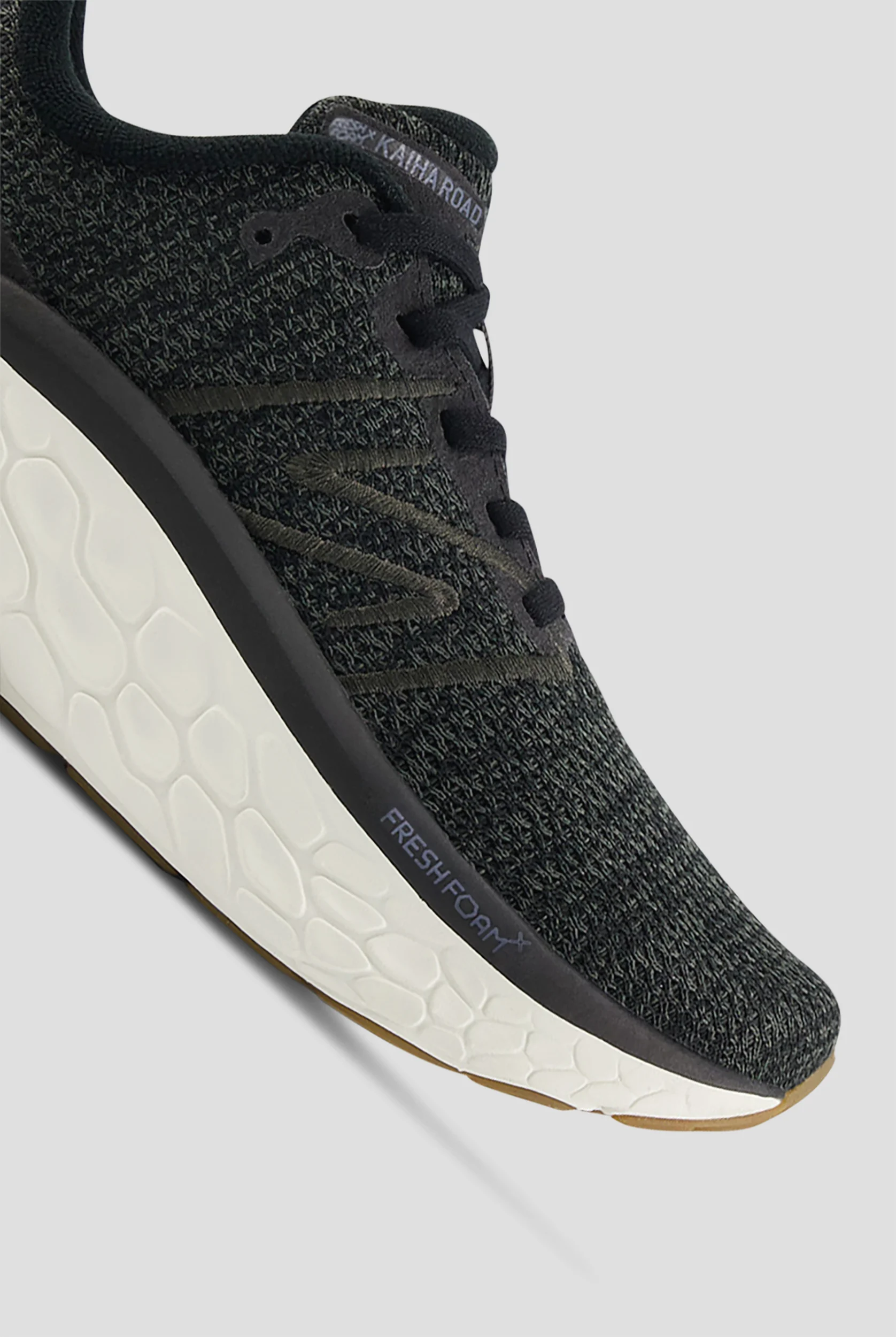 New Balance Women's FRESH FOAM X Kaiha Road Black Athletic Lace Up Shoes