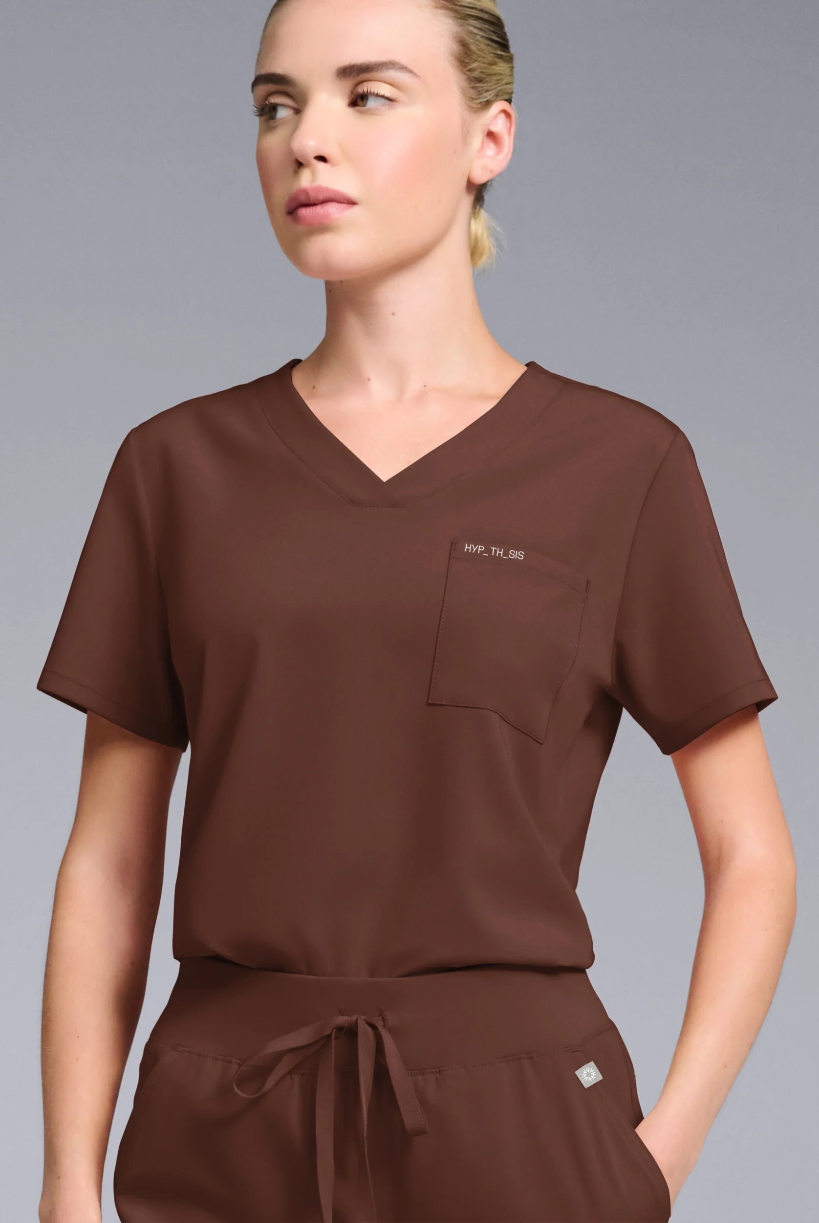 Hypothesis Women's Base V-Neck Tuck-In Scrub Top