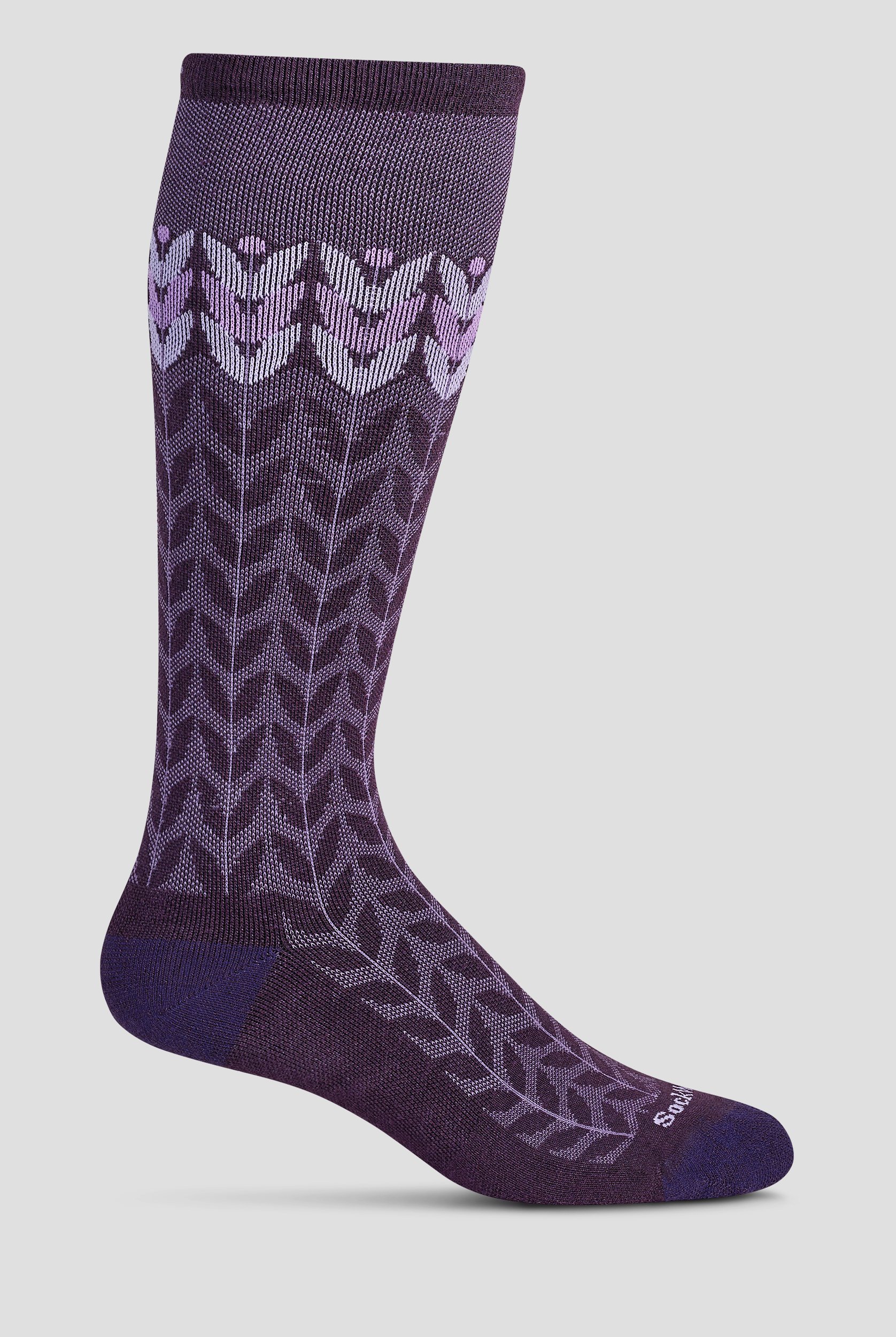 Sockwell Bean Stalk Blackberry Women's 15-20mmHg Moderate Compression Socks