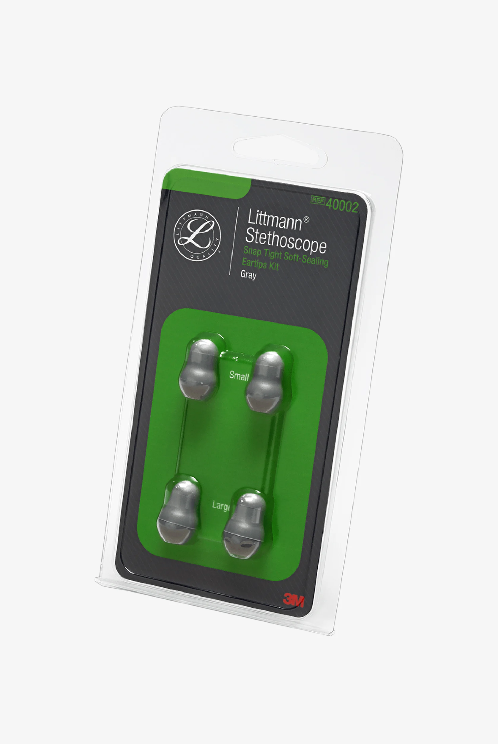 3M™ Littmann® Stethoscope Large and Small Replacement Eartips - Grey