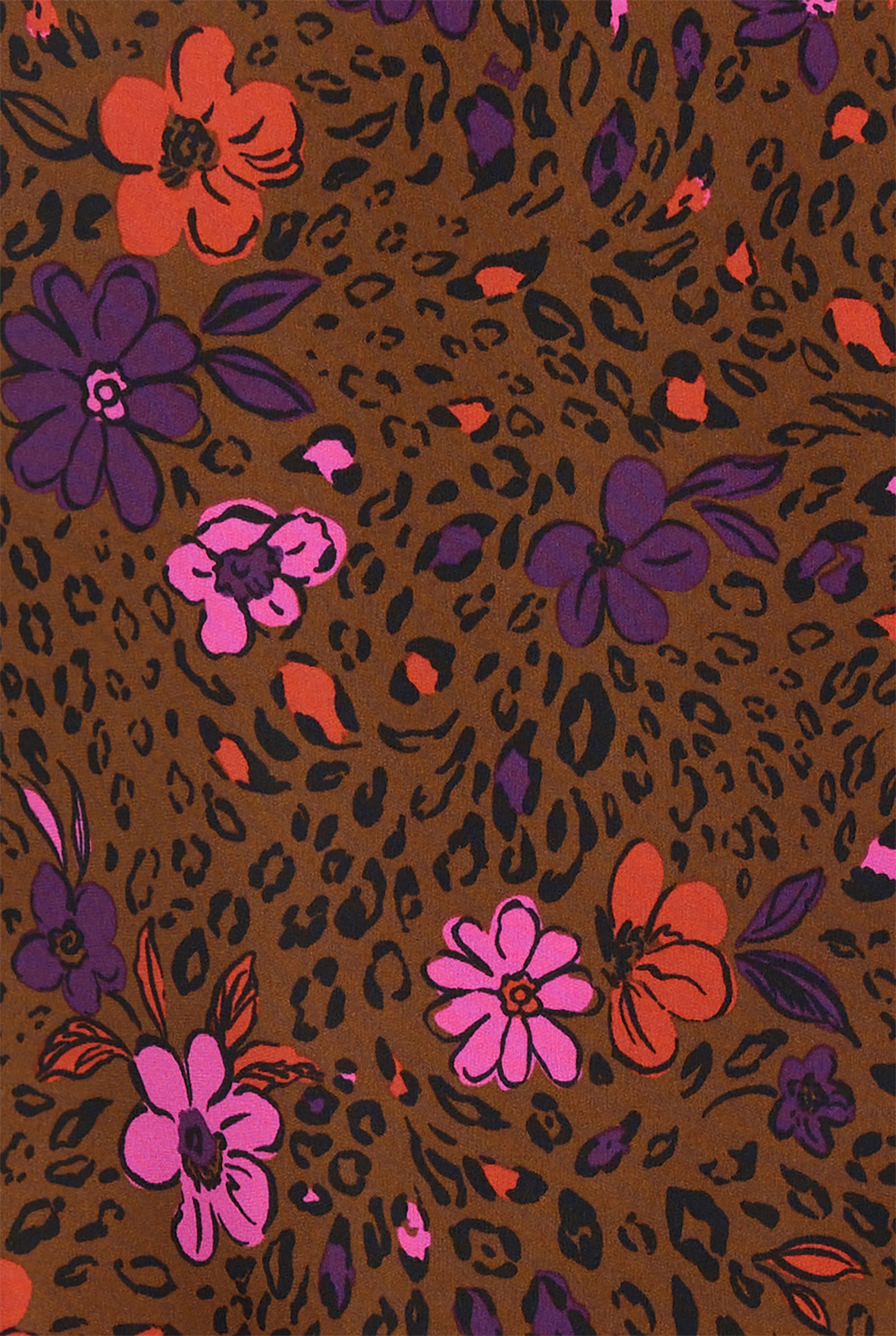 koi Lite Petals Spots Women's 2-Pocket V-Neck Print Scrub Top