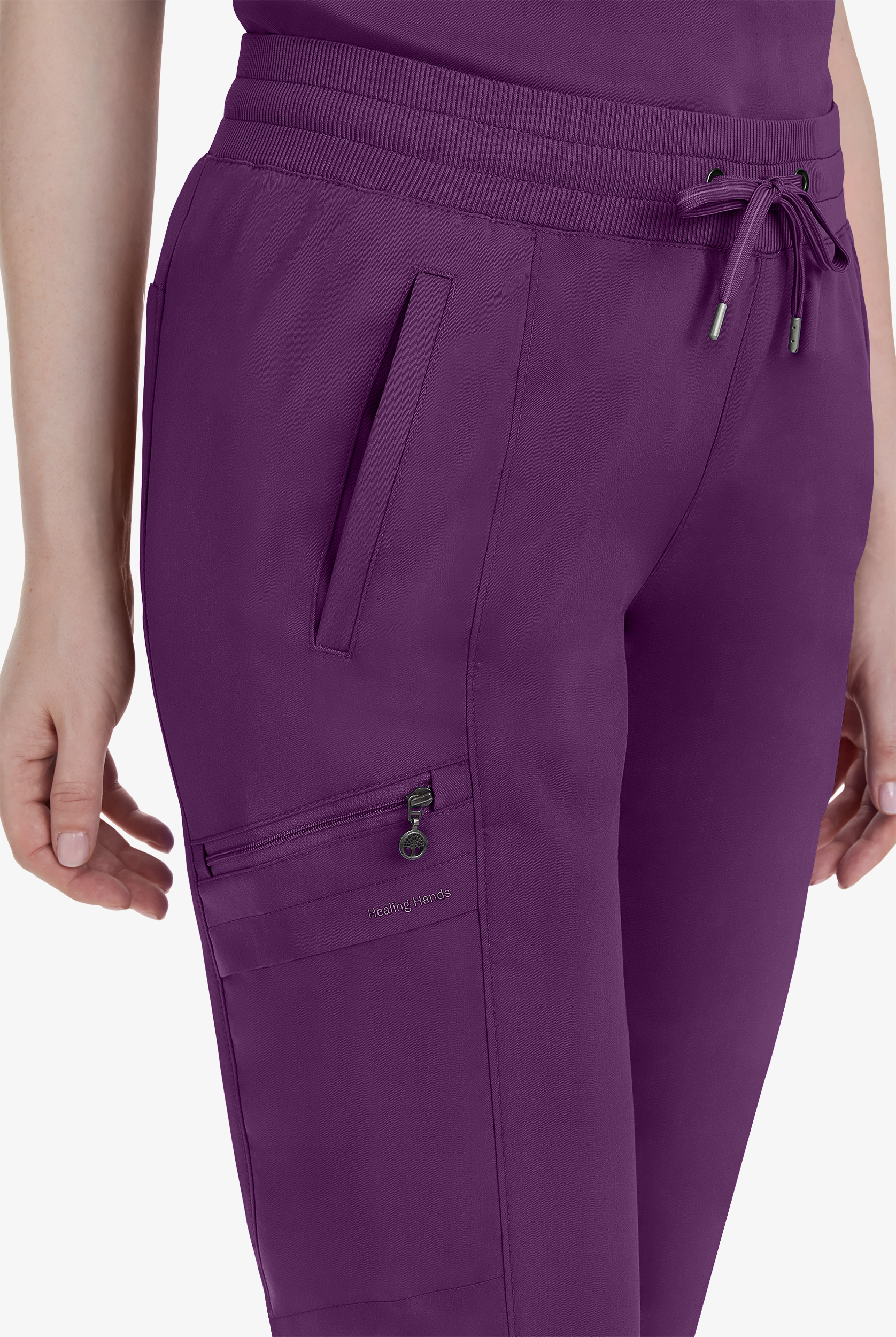 Healing Hands Purple Label Toby Women's 7-Pocket STRETCH Jogger Drawstring Scrub Pant