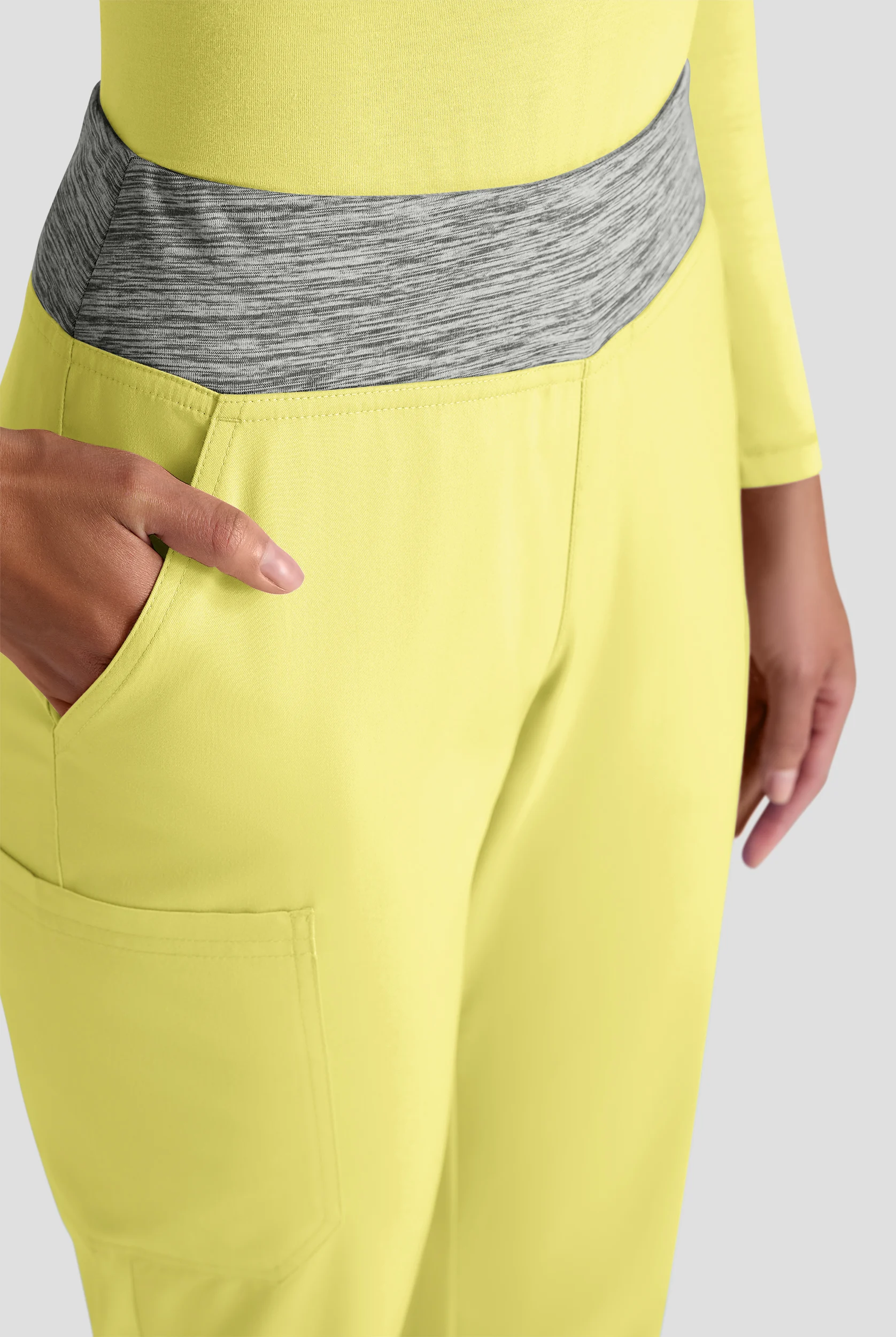 Butter-Soft STRETCH Women's 4-Pocket Knit Waistband Yoga Scrub Pants