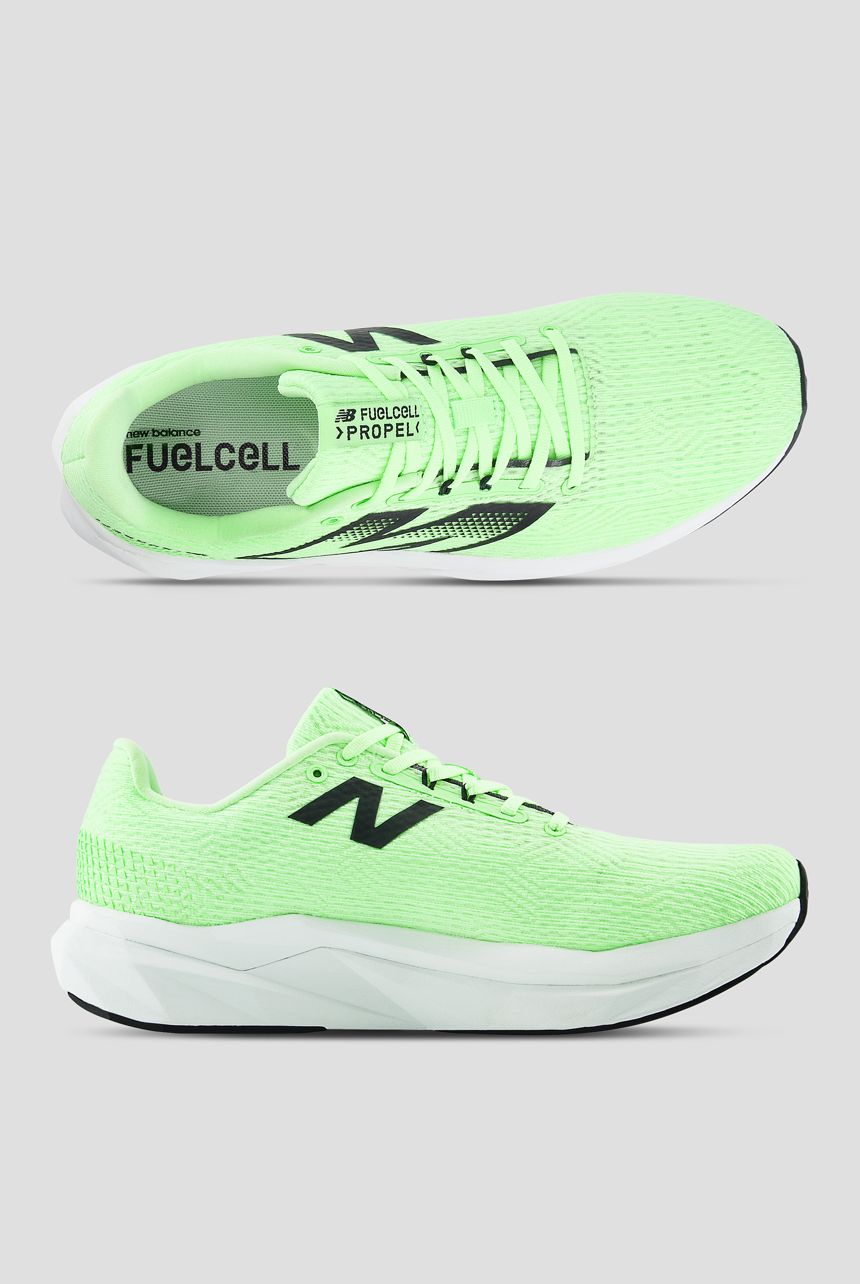 New Balance Men's Fuelcell FCPR Mint Flash/White Athletic Lace Up Shoes