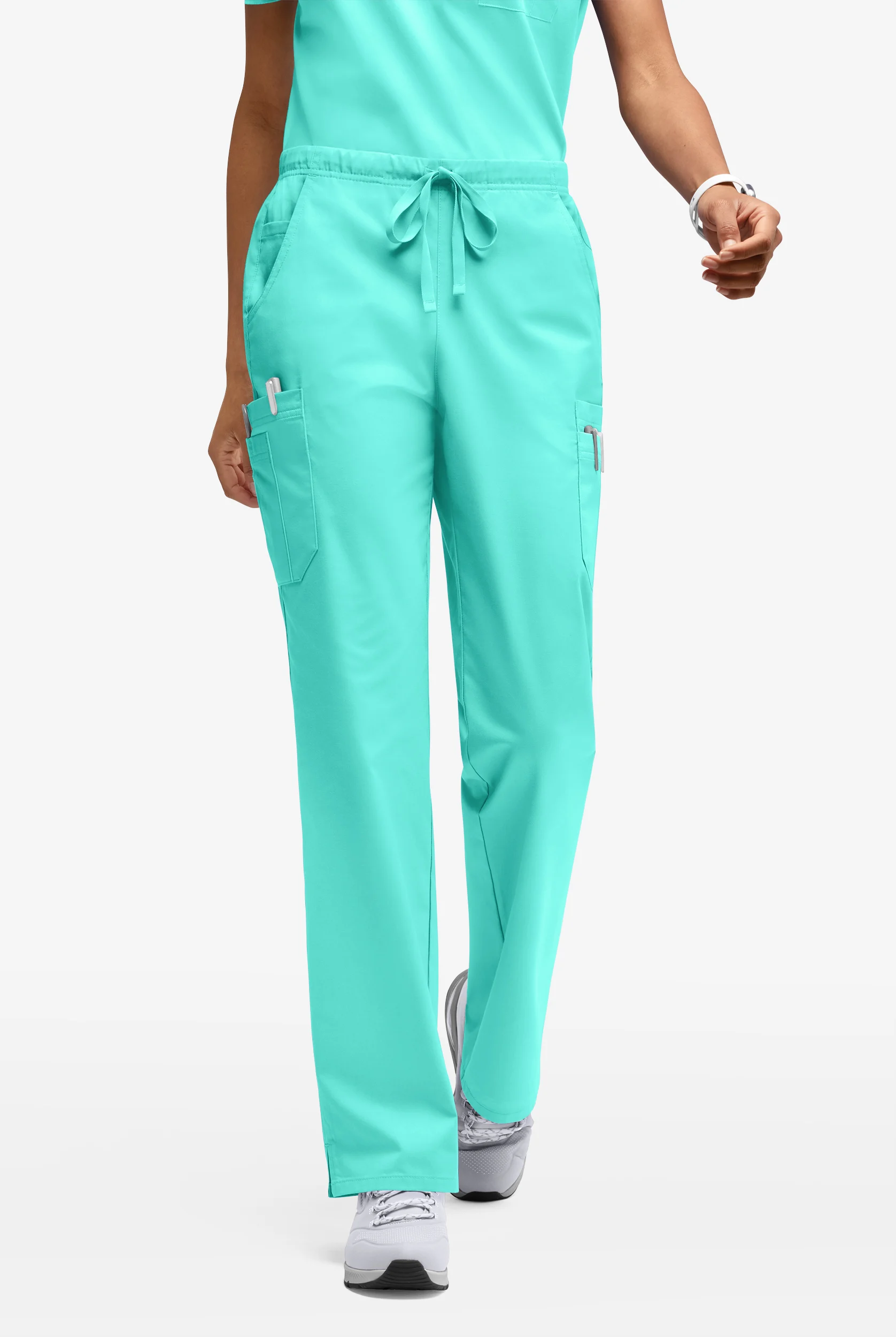 Butter-Soft STRETCH Women&rsquo;s 10-Pocket Mid Rise Straight Leg Scrub Pant - Tall